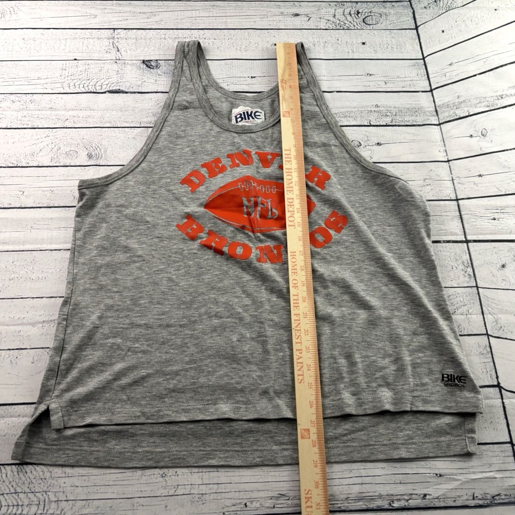 Vintage VINTAGE Bike Athletic Denver Broncos Sleeveless Tank Shirt Men 2XL Gray USA Size US XXL / EU 58 / 5 - 4 Thumbnail