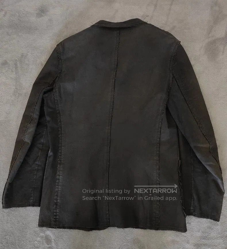 Comme des Garcons Comme des Garcons 02AW Leather Tear Coat. Size US S / EU 44-46 / 1 - 4 Thumbnail