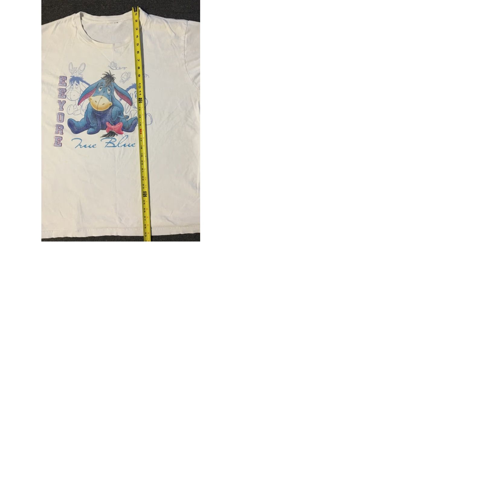 Disney VINTAGE 90s Disney Eeyore Faded Shirt XXL Mickey Mouse Looney Tunes Disneyland Cartoon T-Shirt Men 2XL White Short Sleeve Baseball Style Size US XXL / EU 58 / 5 - 9 Thumbnail