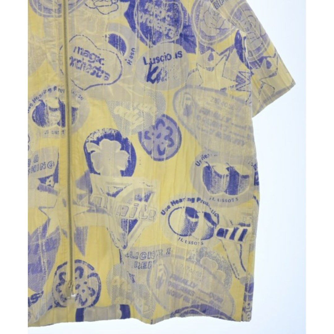 Jil Sander o1w1db10825 Short Sleeve Zip Shirt in Multicolor Size US L / EU 52-54 / 3 - 3 Thumbnail