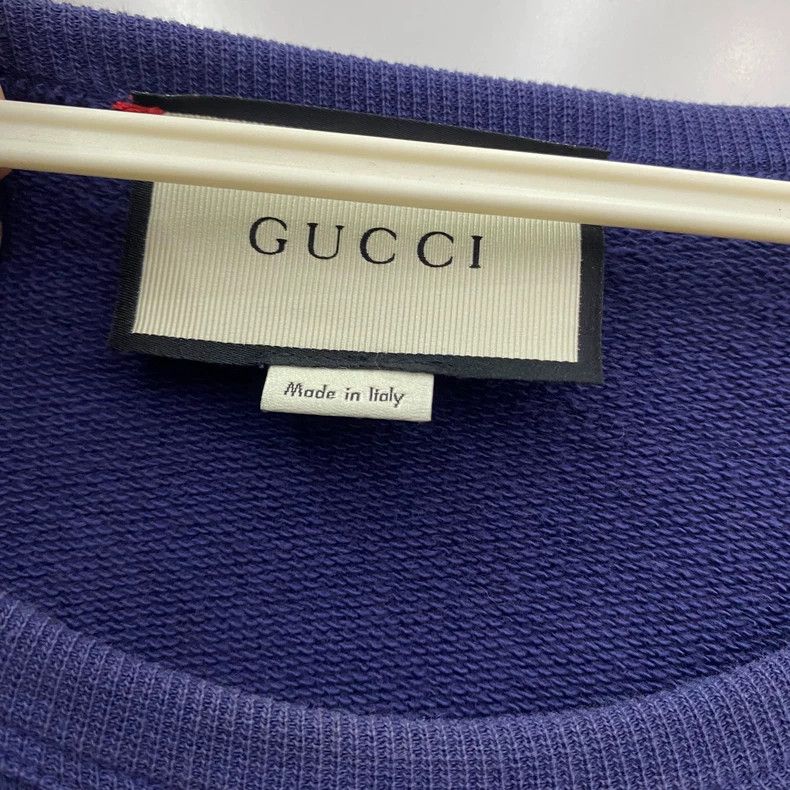 Gucci Gucci Rabbit embroidered blue sweatshirt 2502-Nextarrow Size US L / EU 52-54 / 3 - 4 Thumbnail