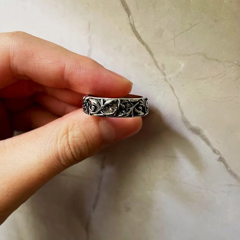 Jewelry Retro Eternal Vine Flower Ring Size ONE SIZE - 5 Thumbnail