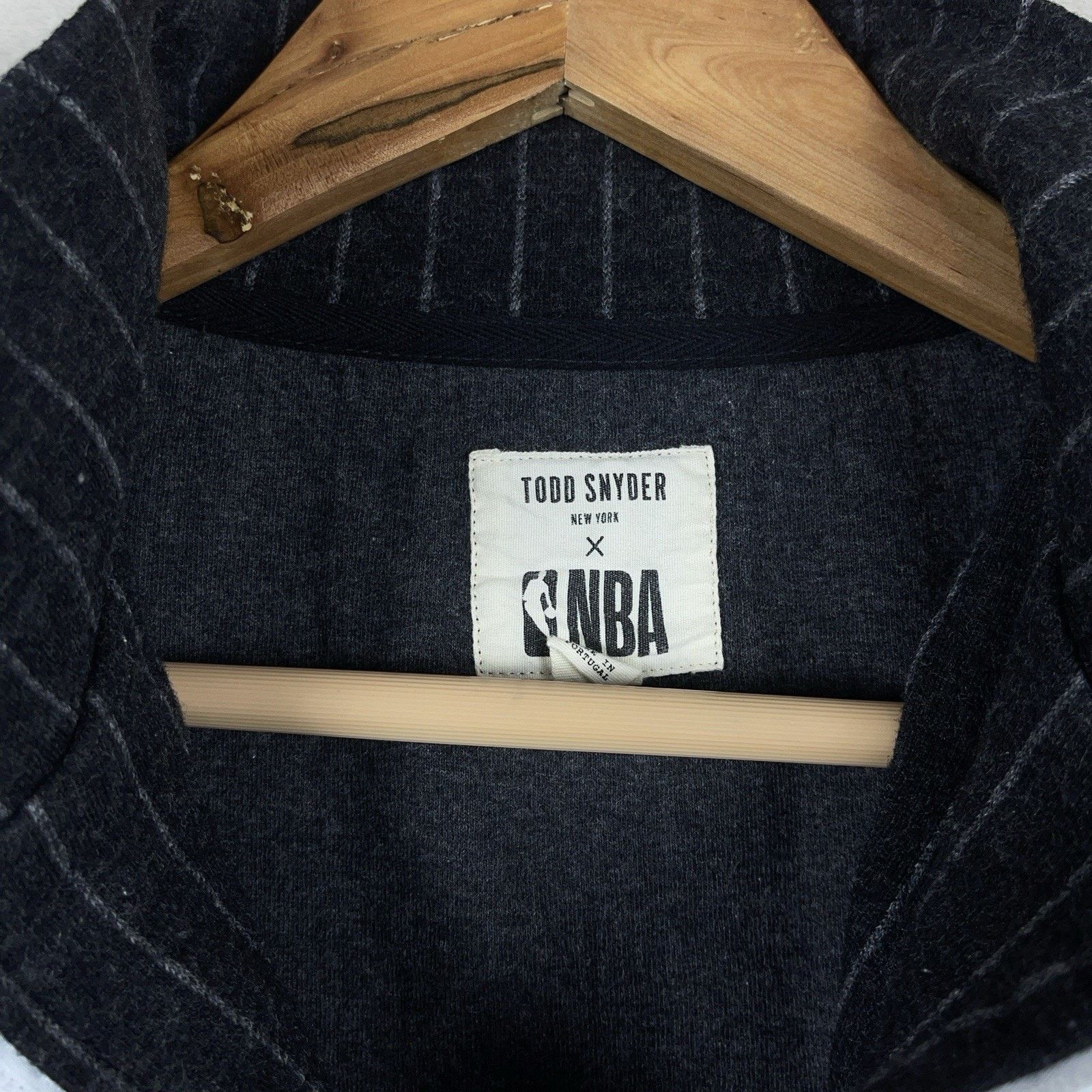 Todd Snyder Todd Snyder x NBA Knicks Wool-Blend Pin Stripe Track Jacket Size US M / EU 48-50 / 2 - 4 Thumbnail