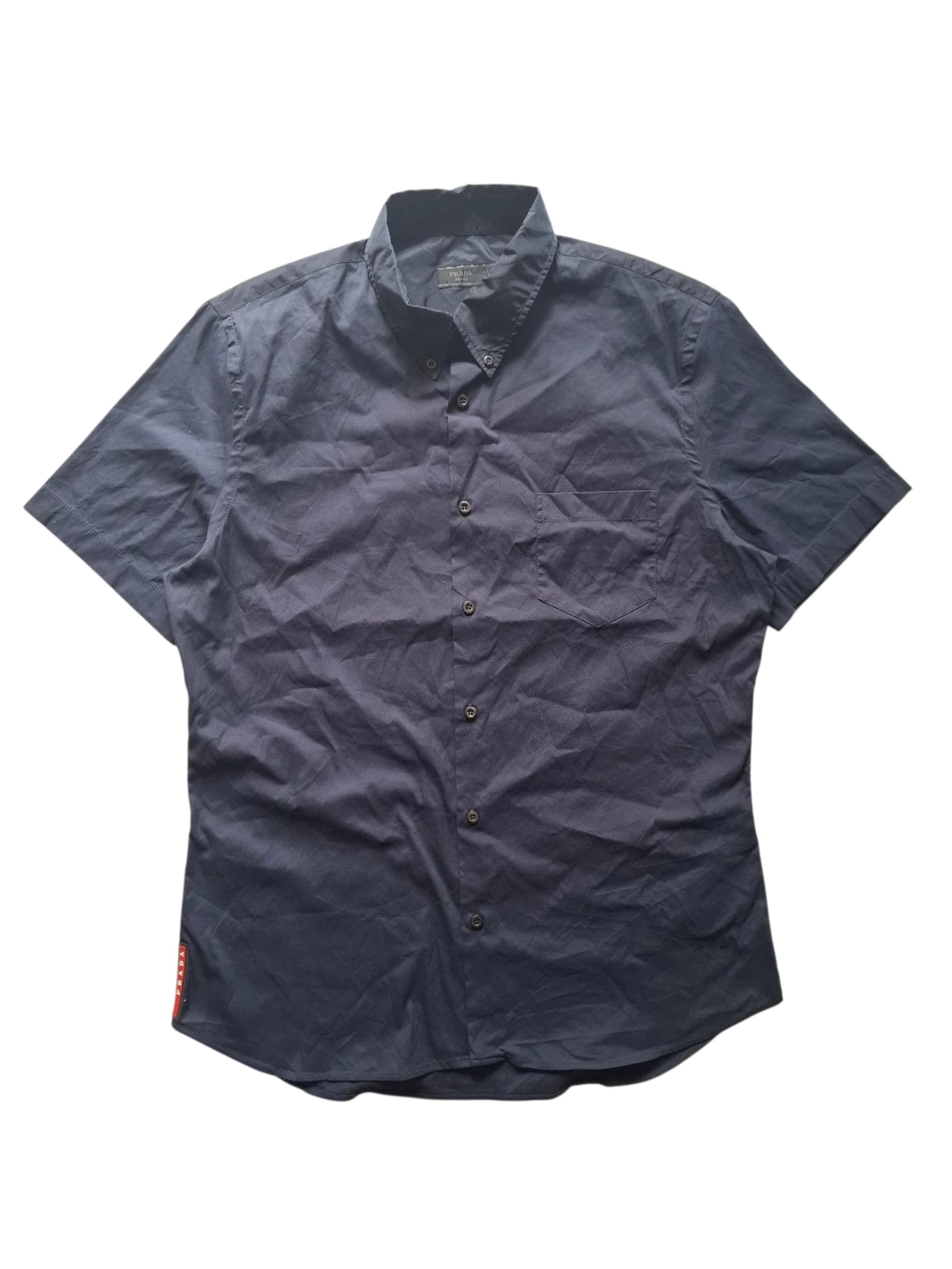 Prada Prada blue navy button up shirt Size US S / EU 44-46 / 1 - 1 Thumbnail