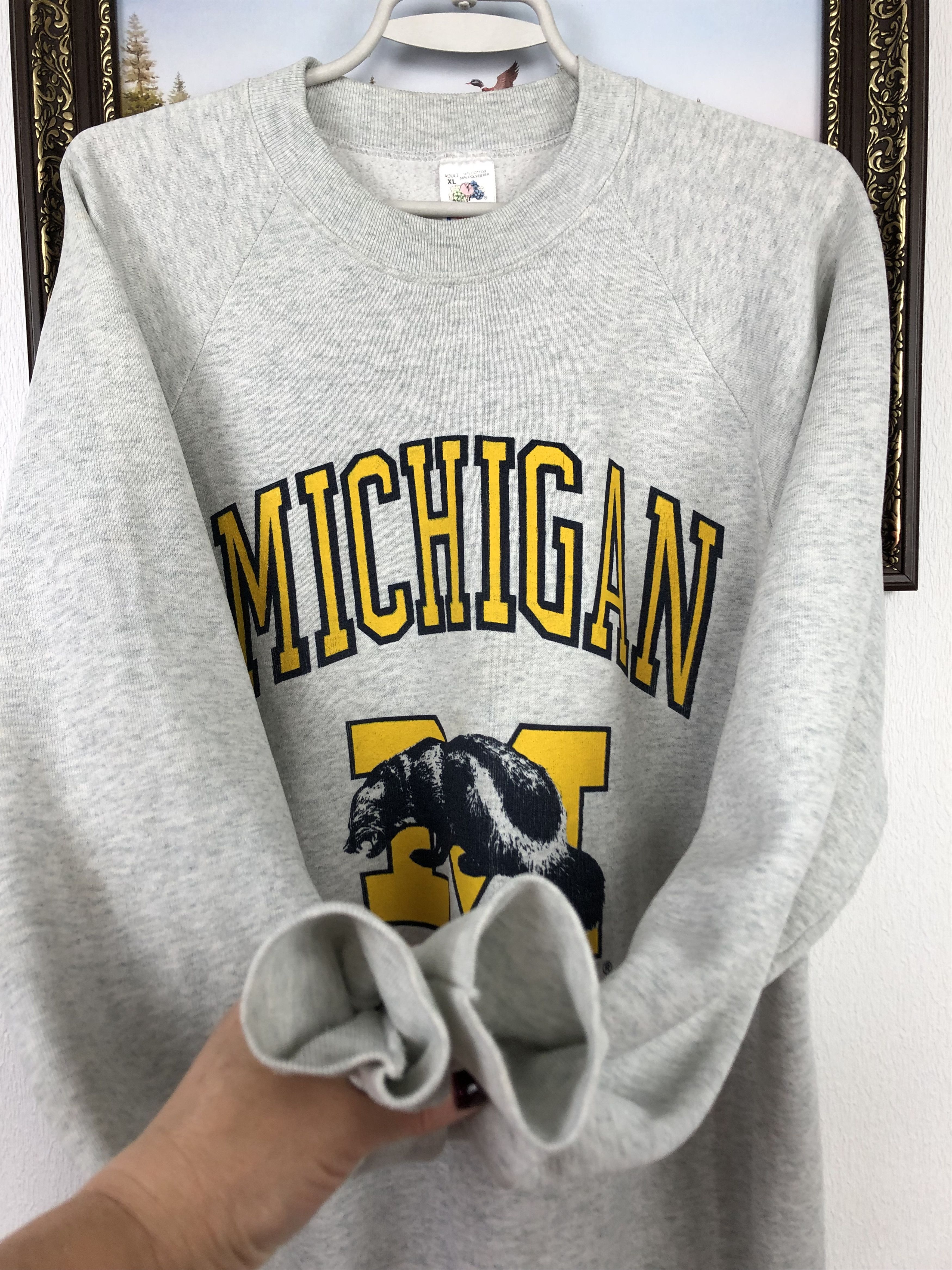 Vintage Vintage Michigan Wolverines Sweatshirt Crewneck Ncaa Size US XL / EU 56 / 4 - 6 Thumbnail