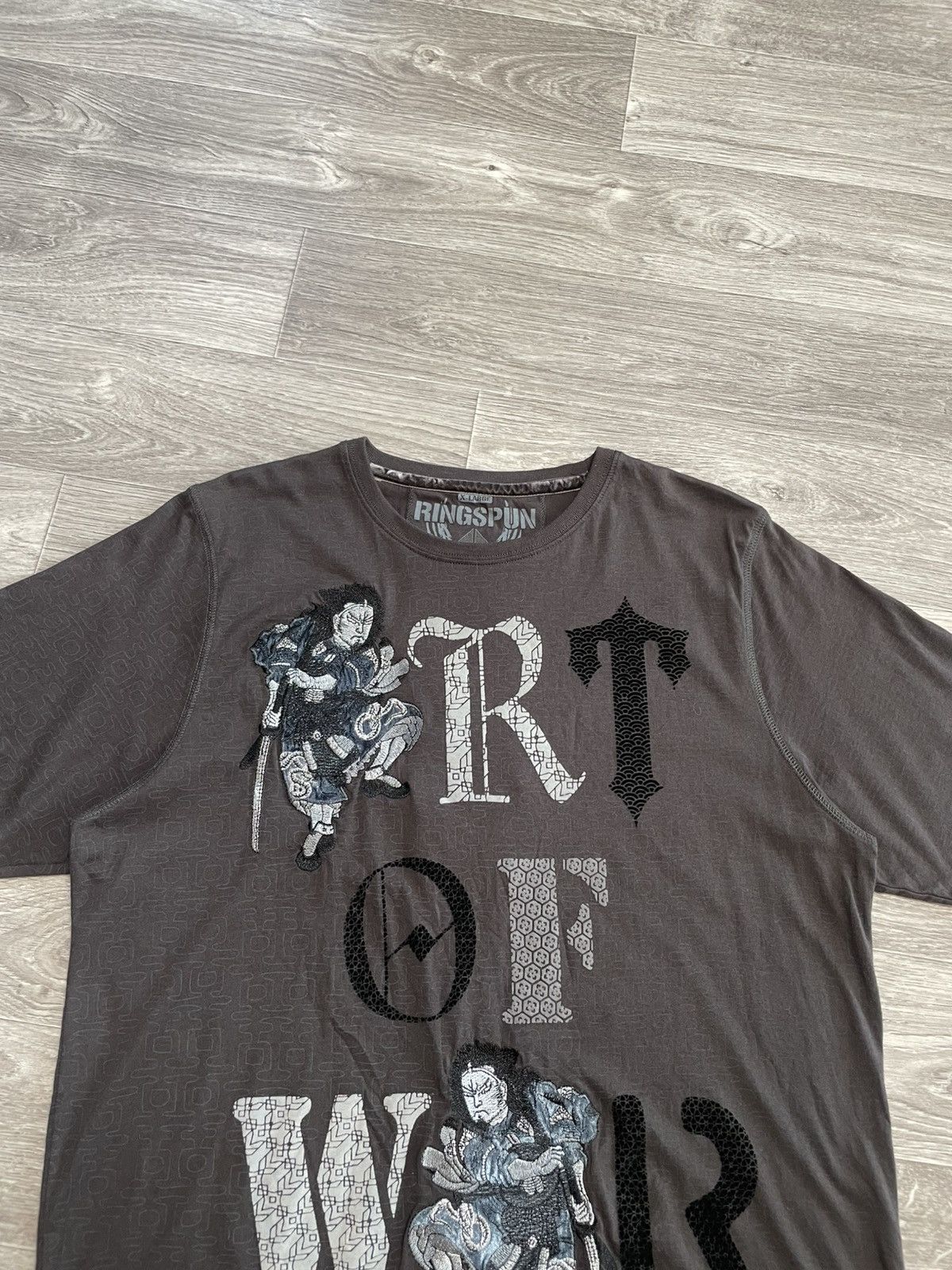 Ringspun Vintage Ringspun Art Of War Embroidered Samurai Japan Tee Size US XL / EU 56 / 4 - 2 Thumbnail