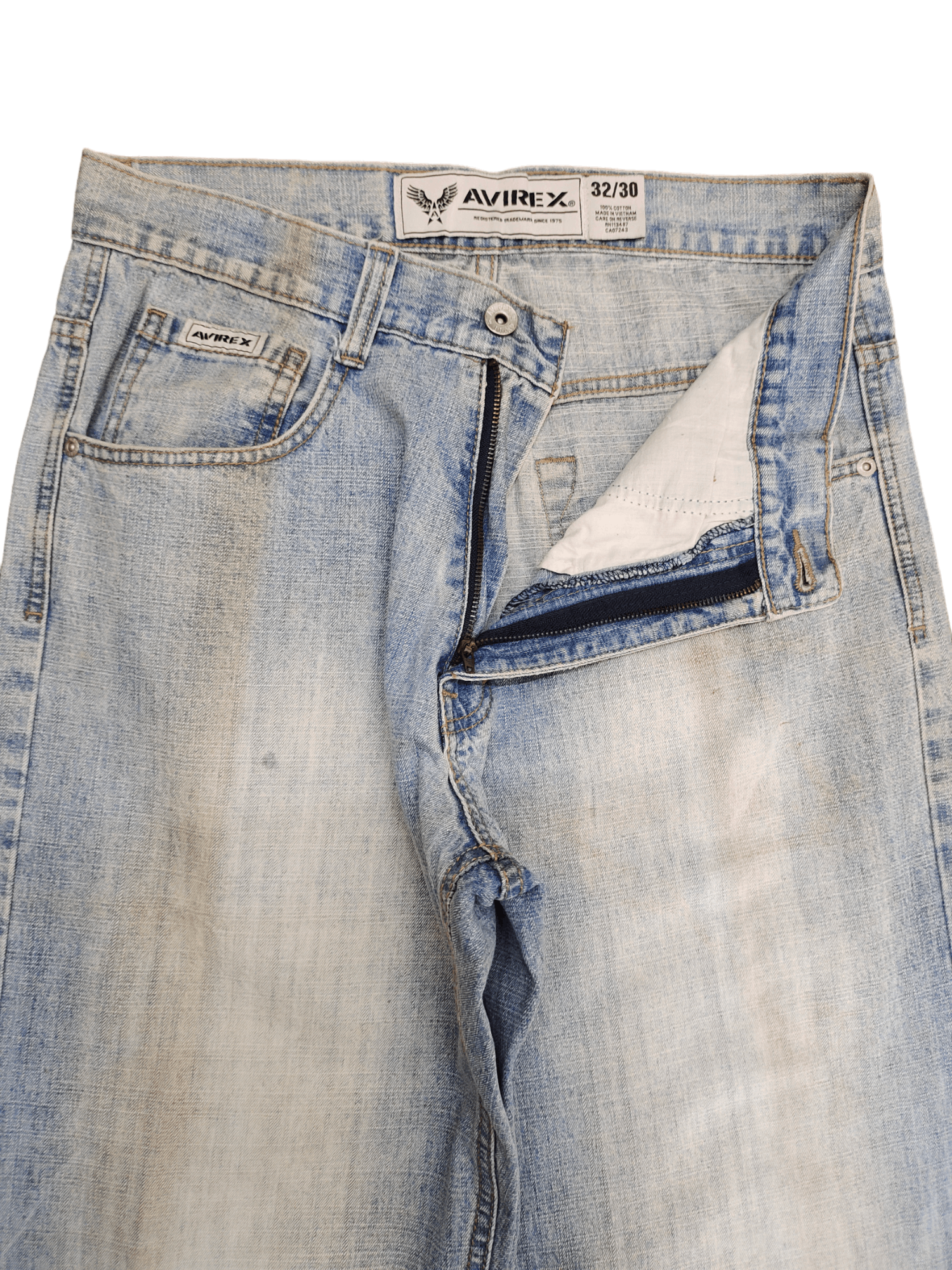 Avirex Vintage Avirex Rusty Sand Wash Wide Leg Denim Jeans Size US 32 / EU 48 - 9 Thumbnail