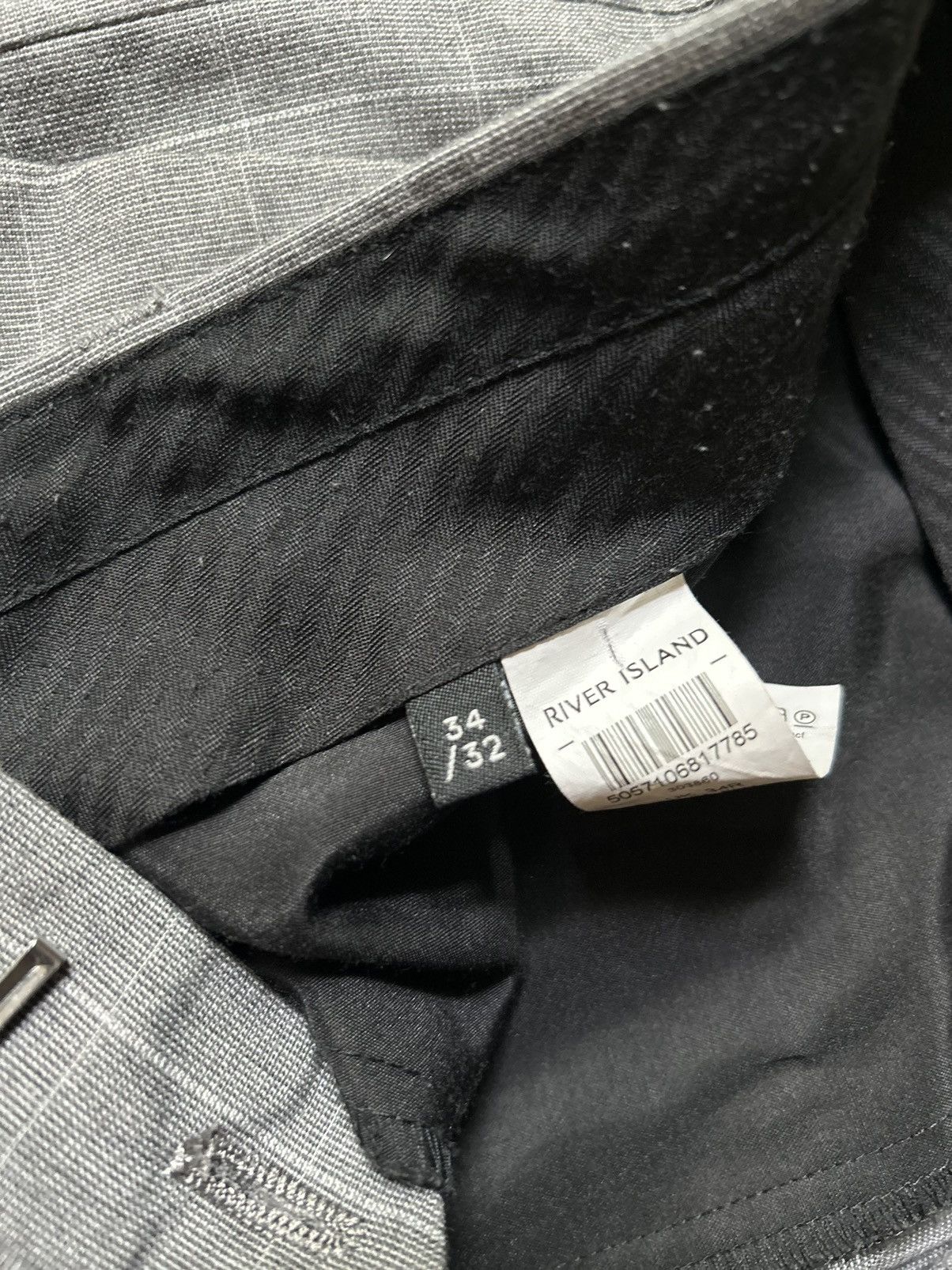 River Island River Island Gray Slacks Slim Fit Size US 34 / EU 50 - 4 Thumbnail