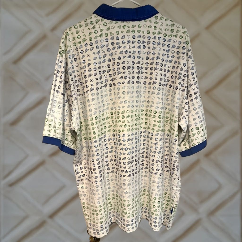 Vintage Vintage P Gear Platinum Graphic Polo Shirt Y2K Streetwear $ AOP Mens 2XL Size US XXL / EU 58 / 5 - 1 Thumbnail