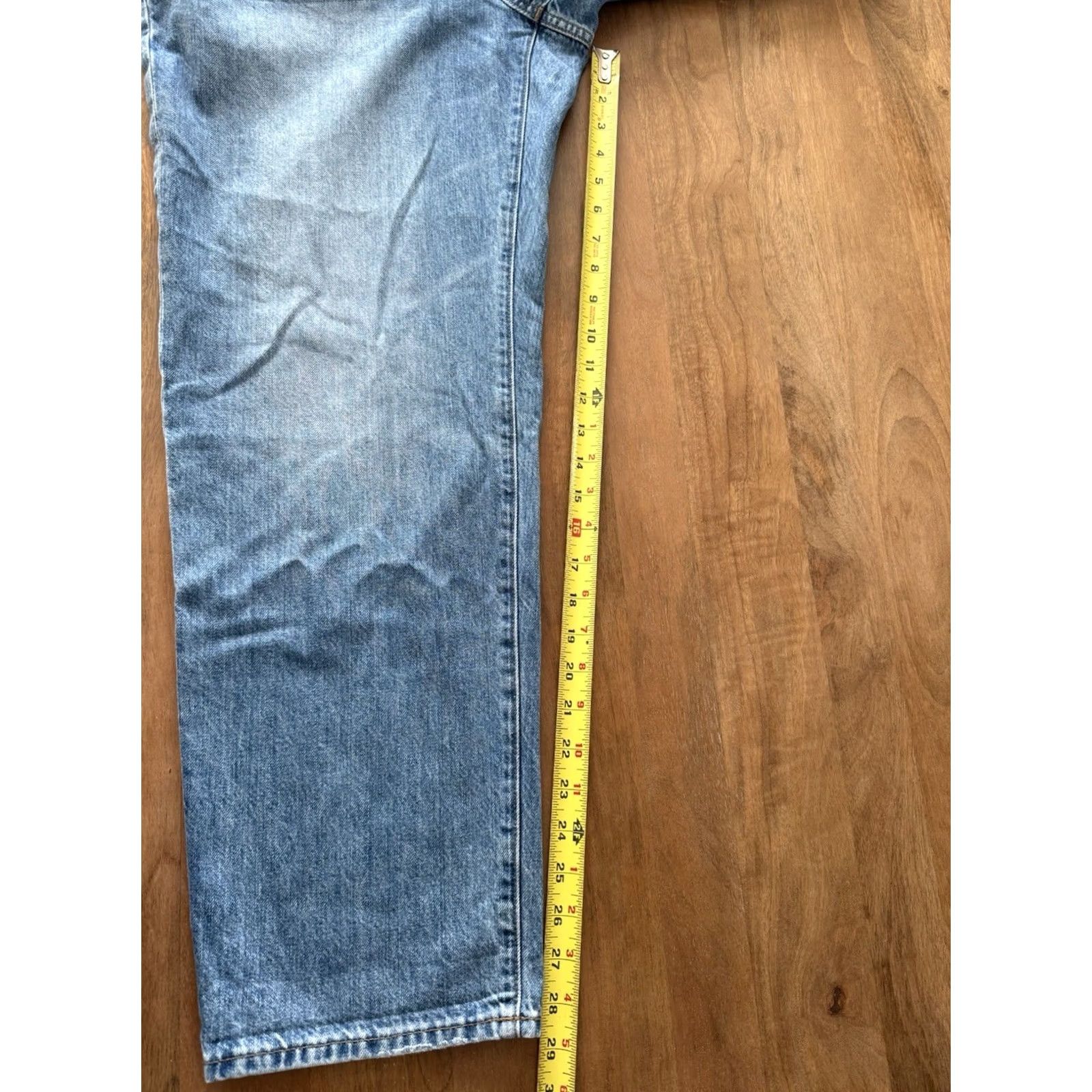 Madewell Madewell The Slouchy Boy Jeans Womens Jeans 37x29 Light Baggy Whiskered 90s Bohemian City Grunge Hip Hop Logo Retro Skater Mens Womens Girls Size 24" / US 00 / IT 34 - 7 Thumbnail