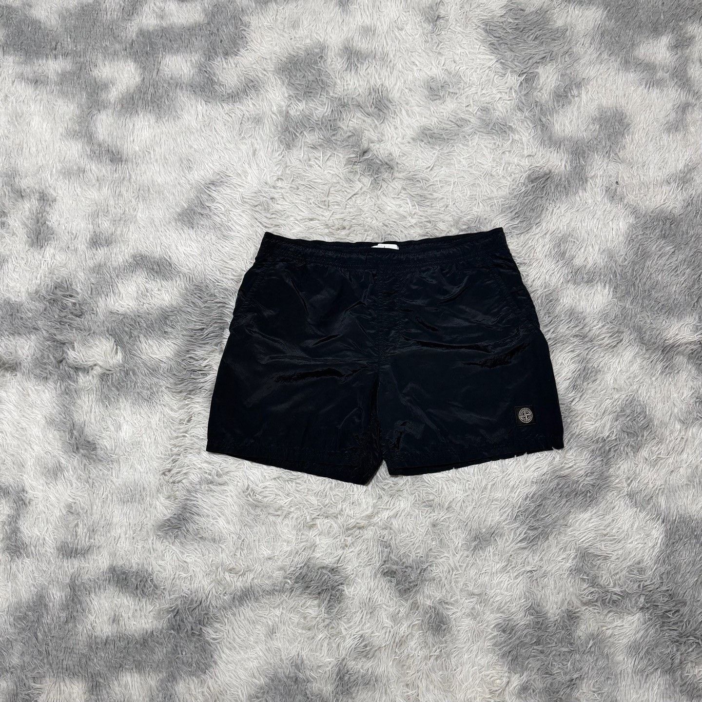 Stone Island Stone Island Square Logo Metal Nylon Shorts Size US 34 / EU 50 - 1 Thumbnail