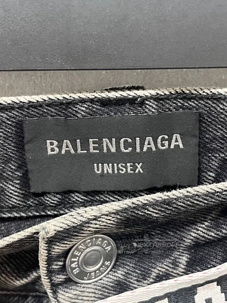 Balenciaga Balenciaga size S Lost Tape Flared Washed Grey Micro Flare Size US 27 - 2 Thumbnail