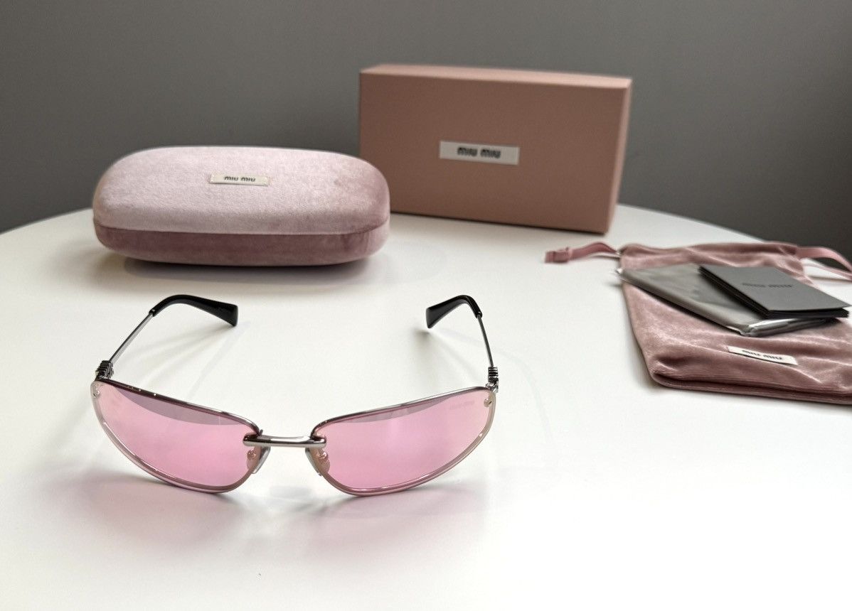 Miu Miu × Vintage NEW Miu Miu sunglasses Miu Miu MU A50S 1BC-70J Size ONE SIZE - 5 Thumbnail