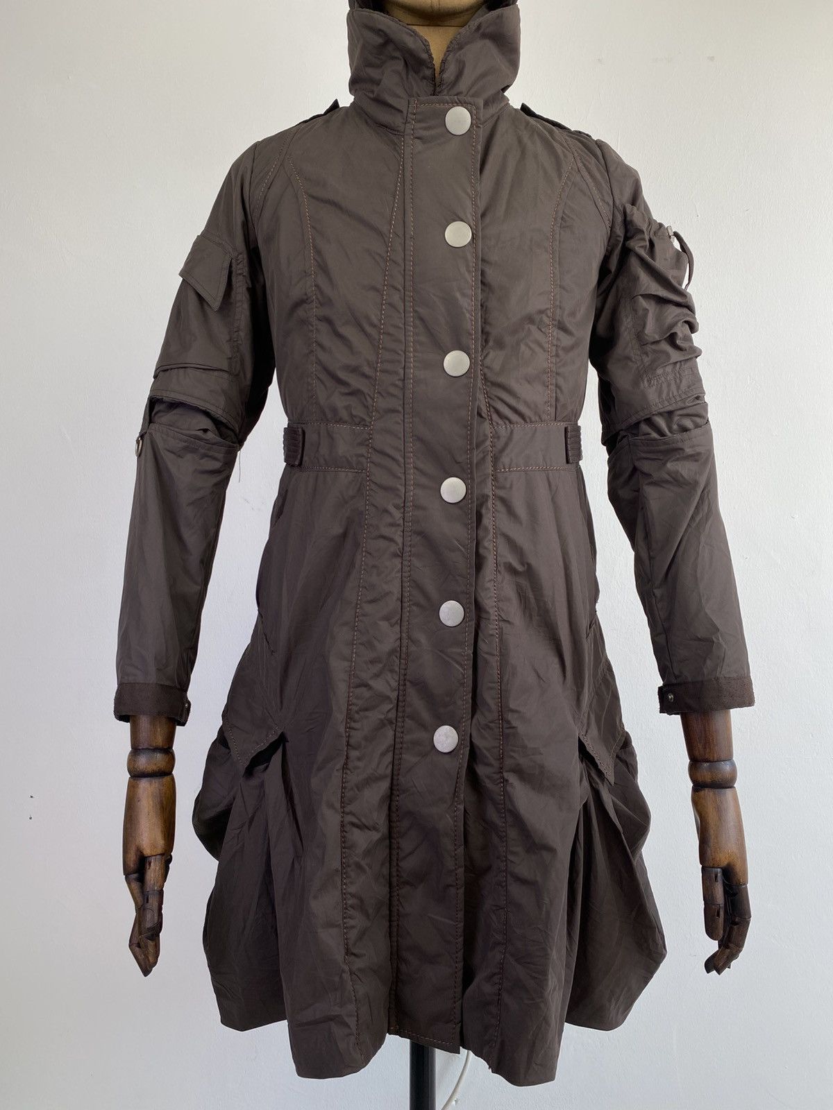 Marithe + Francois Girbaud 2000’s MFG Parachute Bondage Cargo Jacket Size L / US 10 / IT 46 - 5 Thumbnail