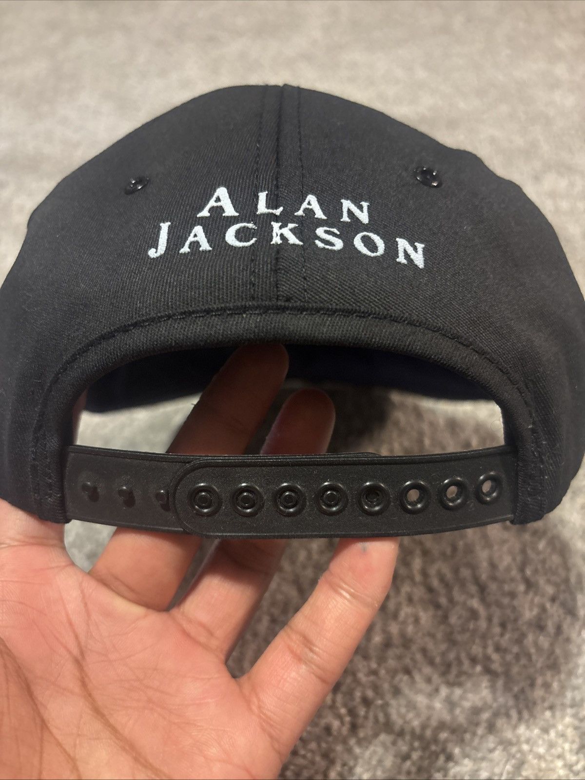 Fruit Of The Loom × Vintage 90s Alan Jackson Fruit of the Loom Country Comfort Tour Hat Size ONE SIZE - 5 Thumbnail