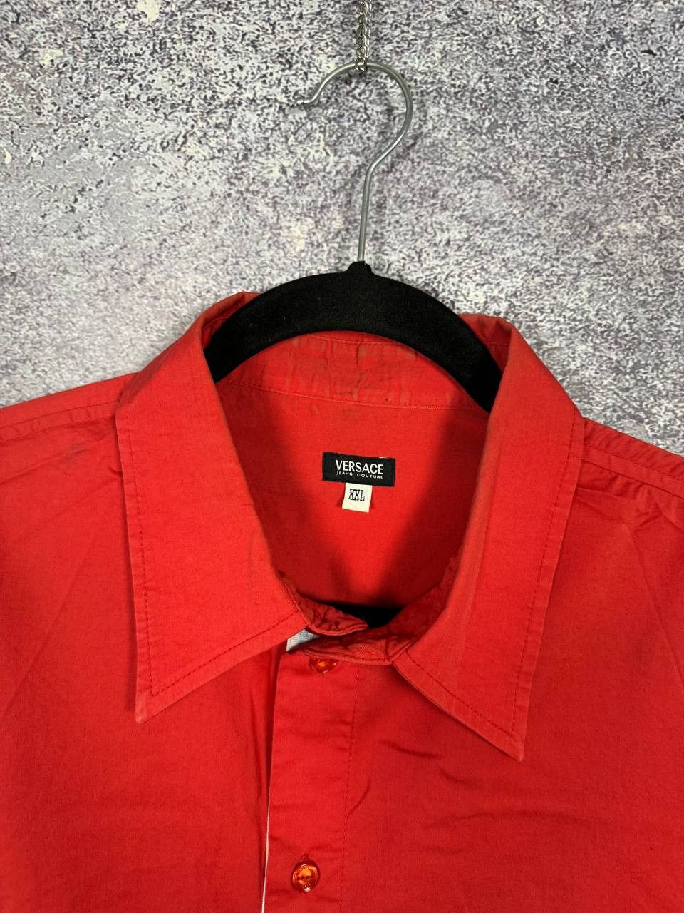 Versace 90's Vintage Versace Classic Red Shirt Button Up 2XL size Size US XXL / EU 58 / 5 - 5 Thumbnail
