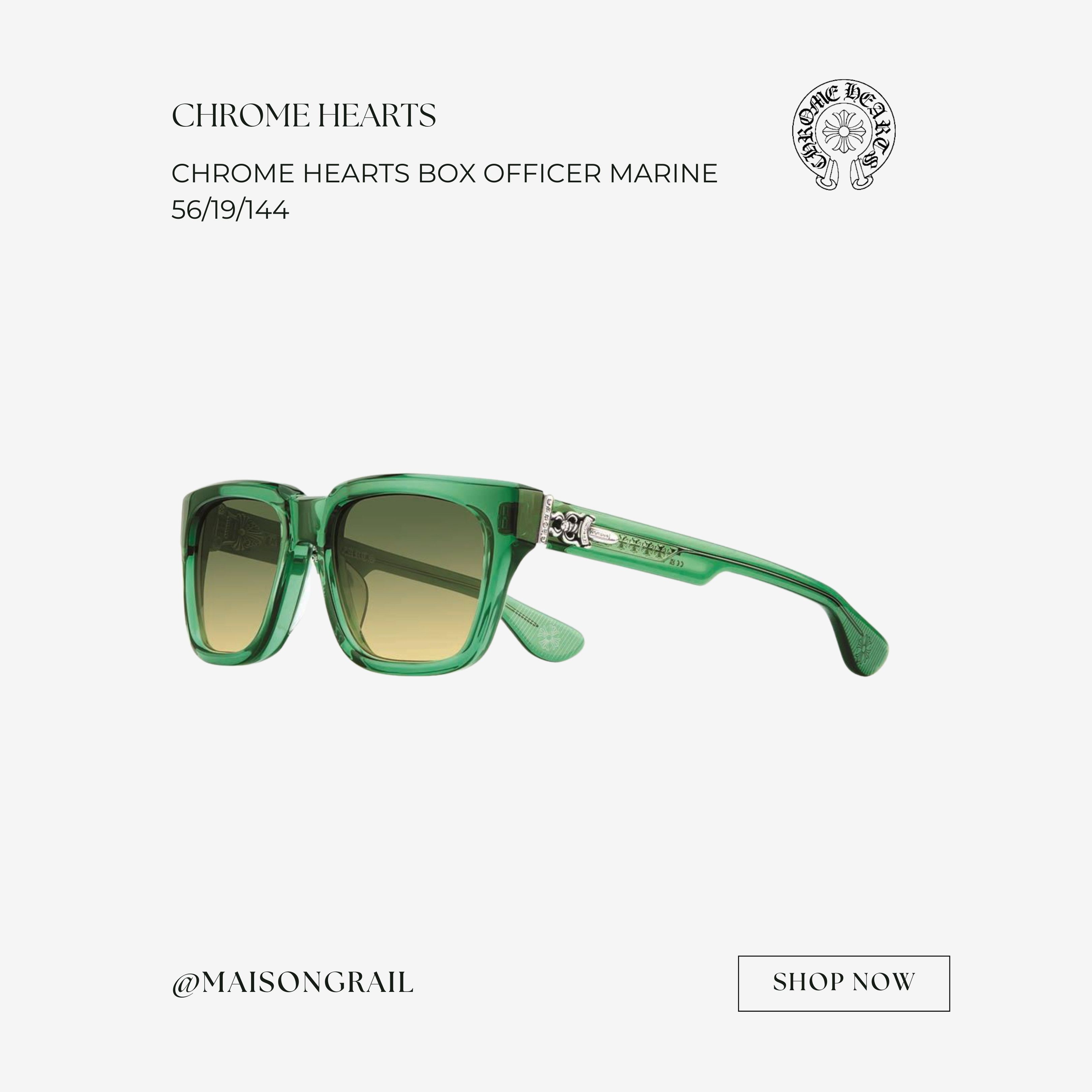 Chrome Hearts CHROME HEARTS BOX OFFICER MARINE SUNGLASSES Size ONE SIZE - 1 Thumbnail