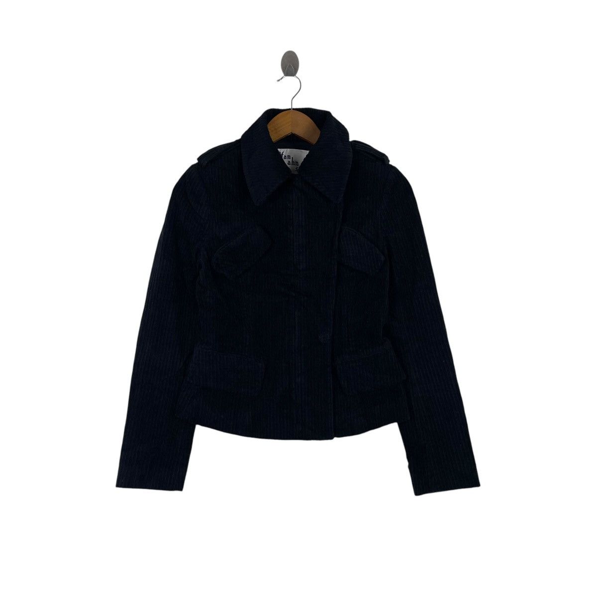 Japanese Brand Han Anh Soon Japan Corduroy Crop Top Jacket Size US M / EU 48-50 / 2 - 1 Thumbnail