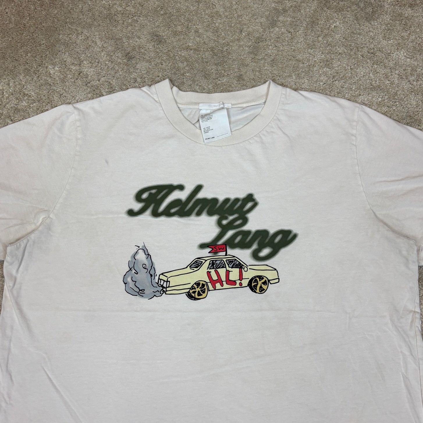 Helmut Lang Helmut Lang x Saintwoods Taxi Short Sleeve Tee Shirt XL Size US XL / EU 56 / 4 - 2 Thumbnail