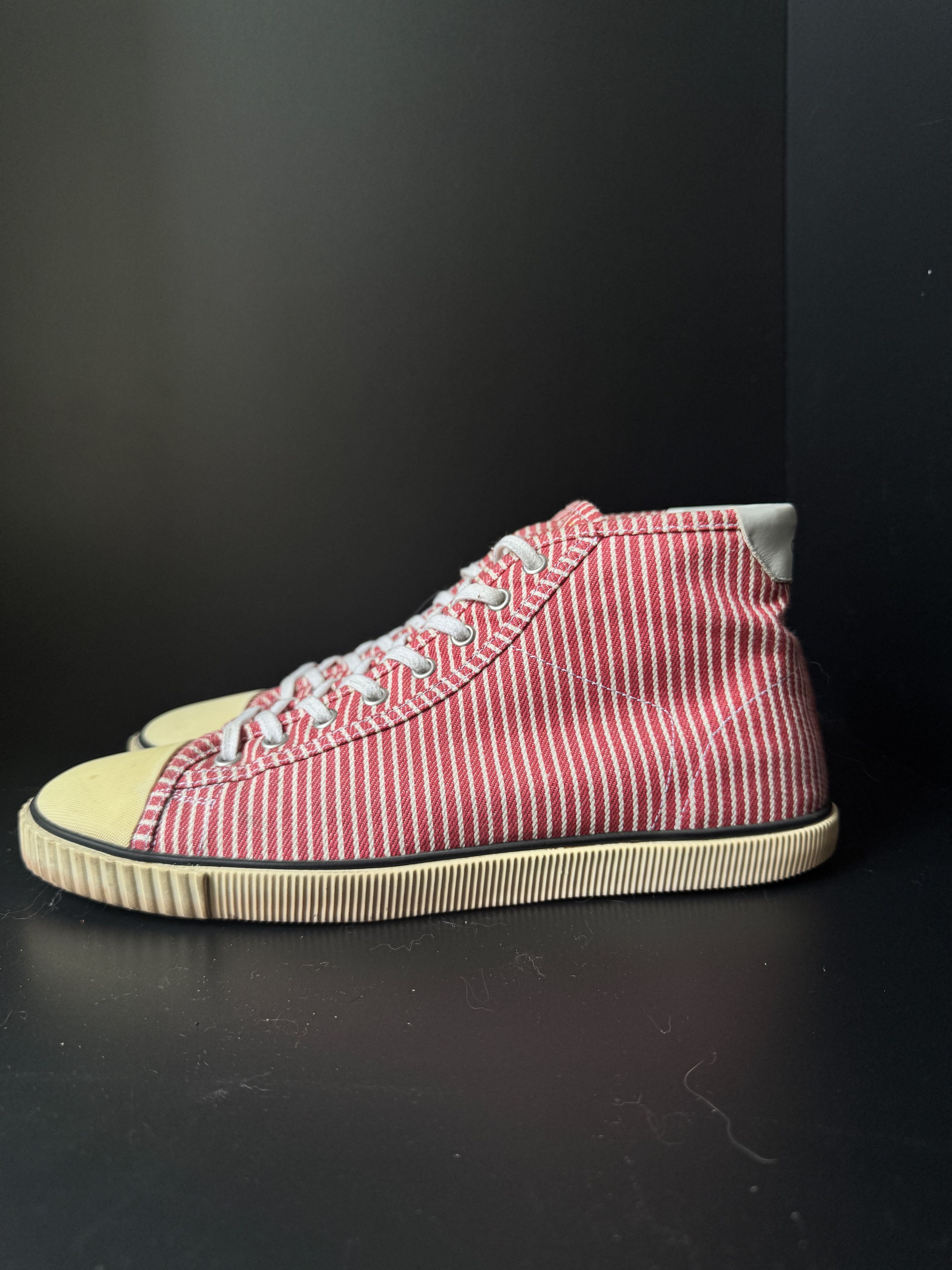 Hedi Celine 20SS Red Stripe Hi-top, view 5