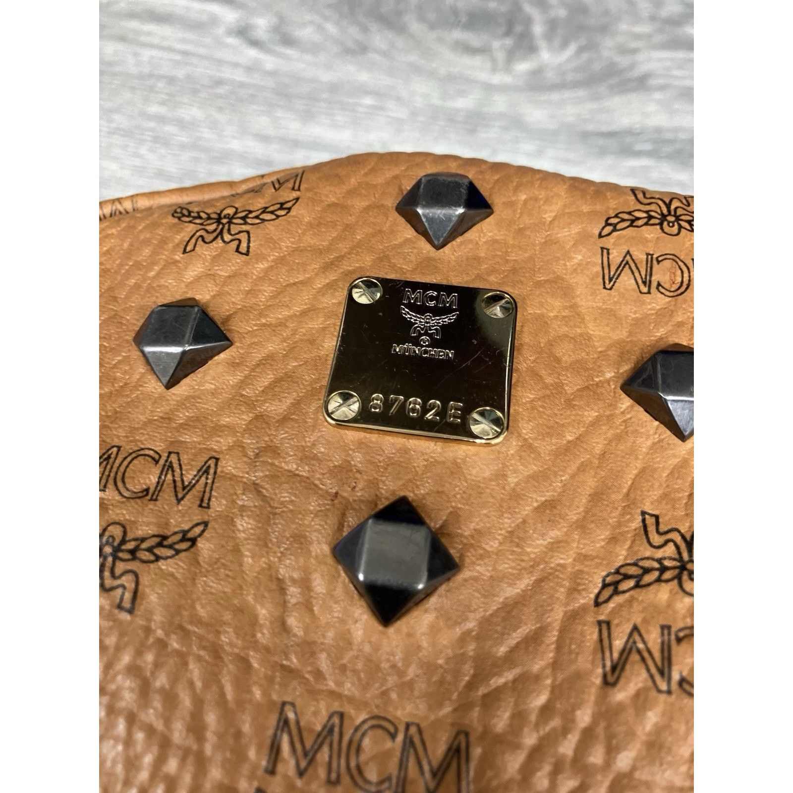 MCM MCM Cognac Stark " M " Studded Backpack | GREAT CONDITION! Size ONE SIZE - 5 Thumbnail
