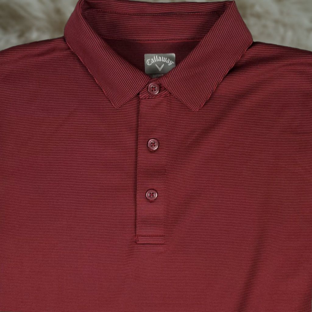 Callaway Callaway Polo Shirt Mens Size Medium Red Striped Casual Golf Short Sleeve Size US M / EU 48-50 / 2 - 1 Thumbnail