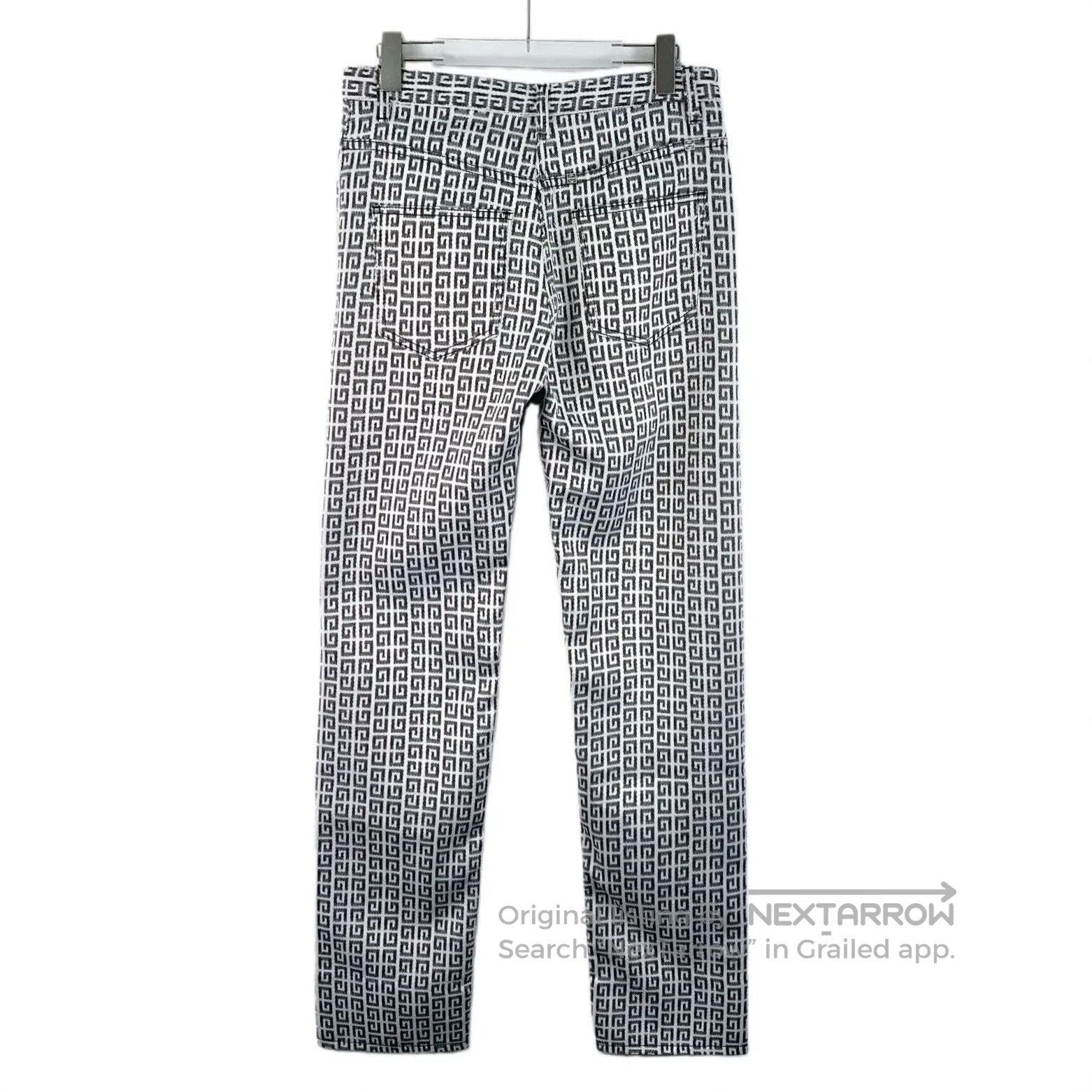 Givenchy Givenchy Logo Print Cotton Casual Pants. Size 28" / US 6 / IT 42 - 2 Thumbnail