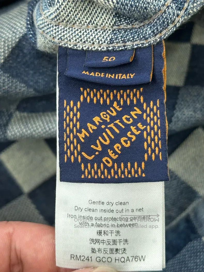 Louis Vuitton Louis Vuitton Fei Dong Co-branded Blue Mosaic Effect Denim Size US M / EU 48-50 / 2 - 4 Thumbnail