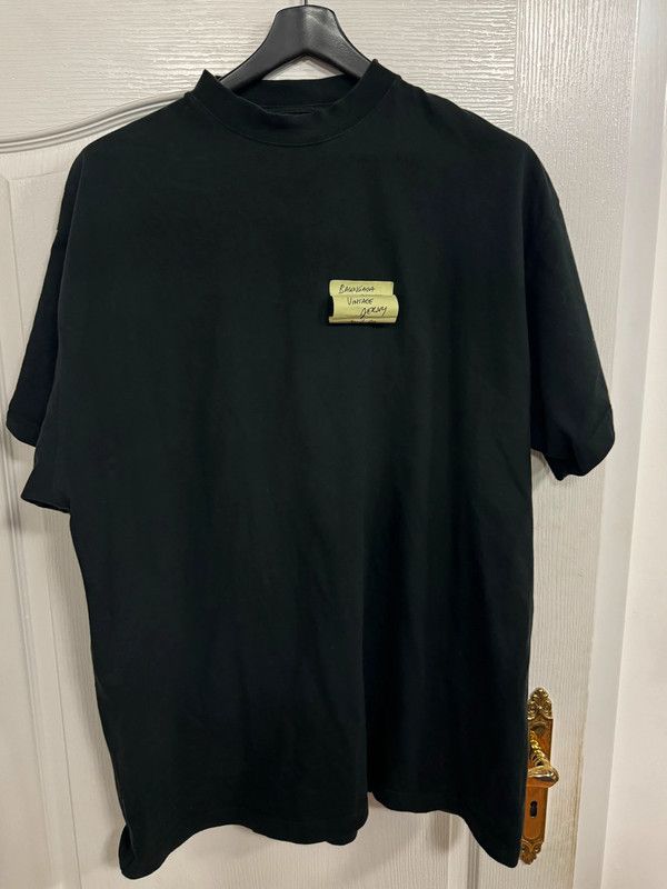 Balenciaga Balenciaga sticker tee Size US XL / EU 56 / 4 - 1 Thumbnail