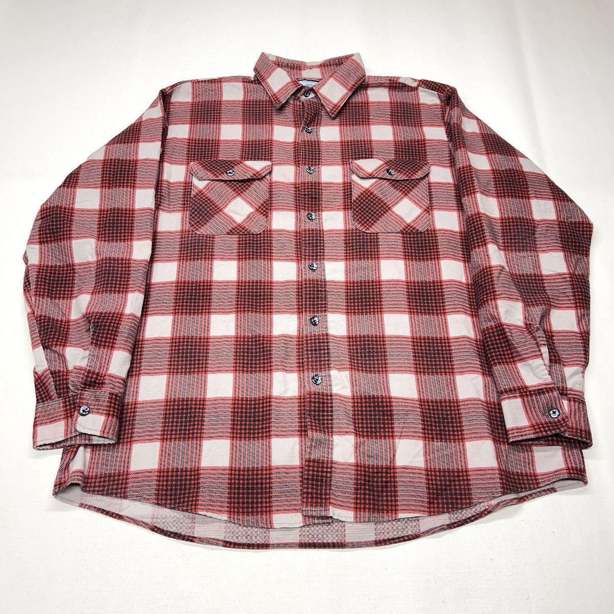 Fieldmaster × Vintage VTG Fieldmaster Flannel Shirt Red Plaid Button Up Outdoor Size US XXL / EU 58 / 5 - 1 Thumbnail