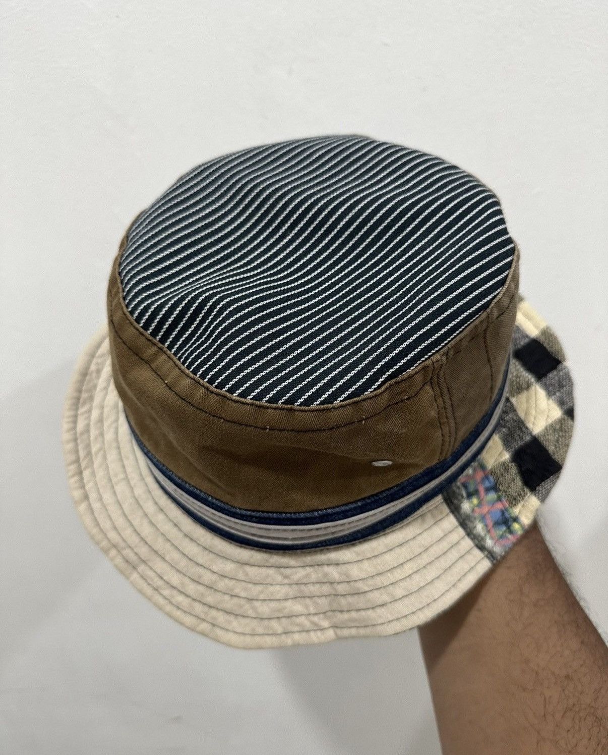 Japanese Brand VTG Patchwork Style Kapital Hat Size ONE SIZE - 3 Thumbnail