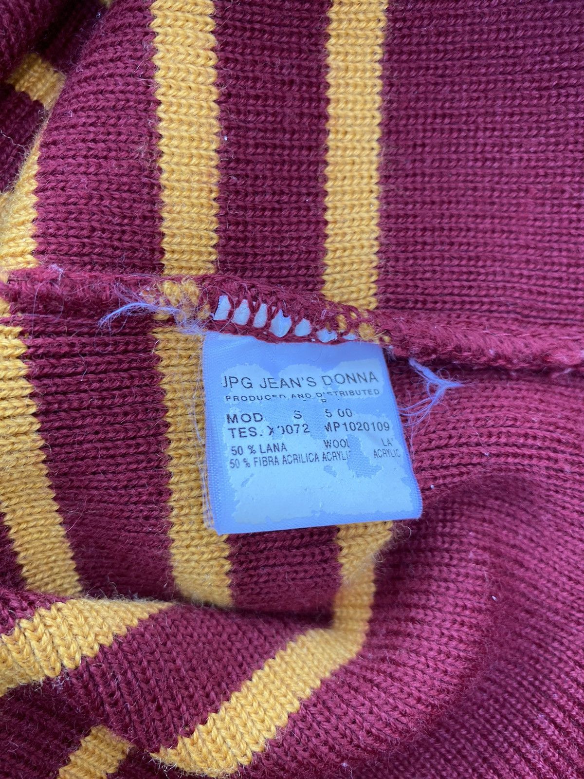 Jean Paul Gaultier Jean Paul Gaultier stripe/logo knitted sweater Size M / US 6-8 / IT 42-44 - 14 Thumbnail
