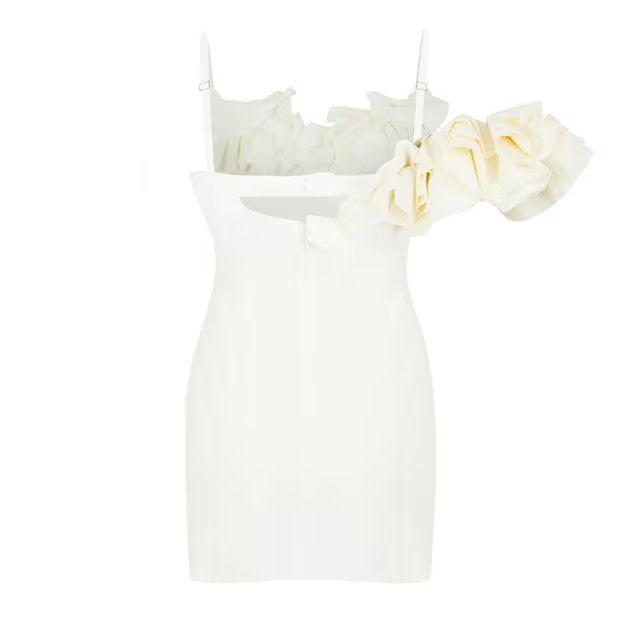 Jacquemus o1g2r1mq1024 Mini Dress in White Size XS / US 0-2 / IT 36-38 - 2 Thumbnail