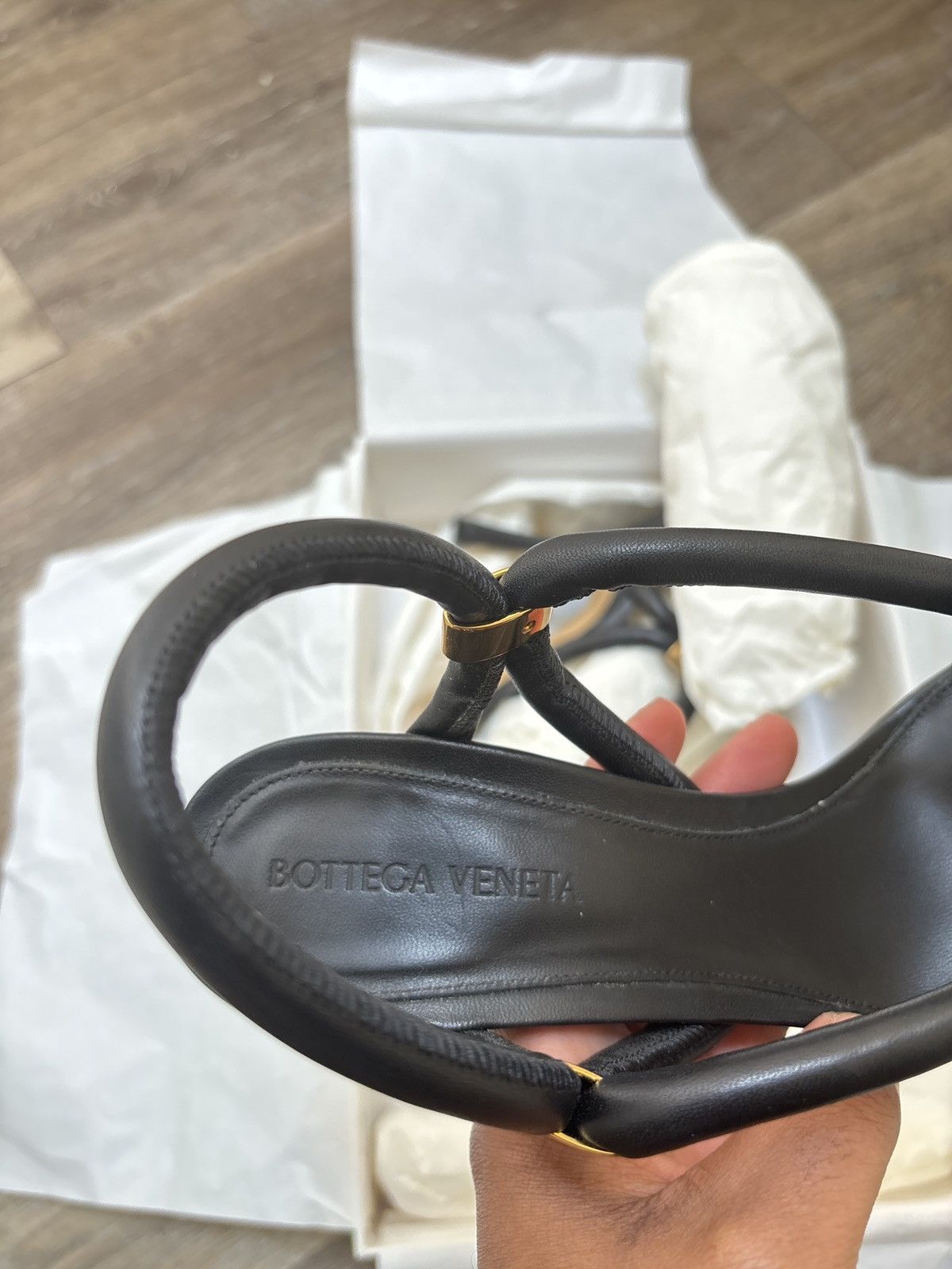 Bottega Veneta Bottega Veneta Stretch Sandal- Nappa Opaque Black Size US 9 / IT 39 - 4 Thumbnail