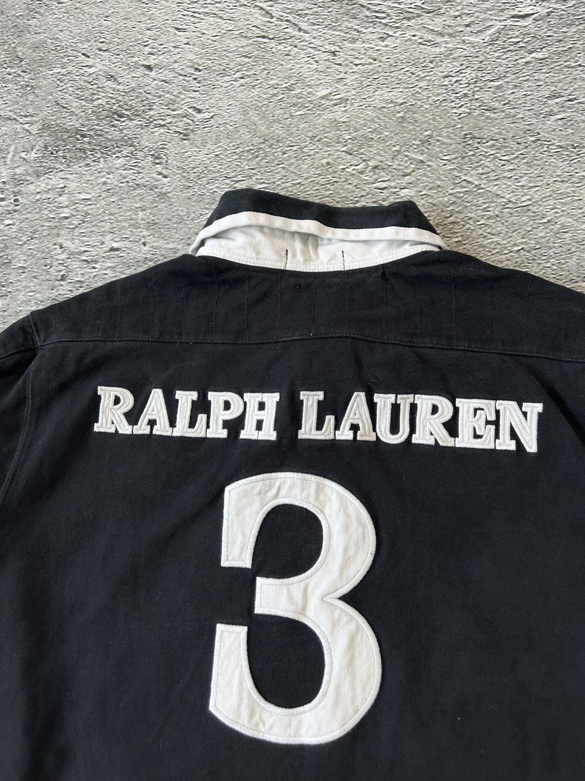 Ralph Lauren Chief Keef Polo Ralph Lauren longsleeve big logo black white Size US XXL / EU 58 / 5 - 5 Thumbnail