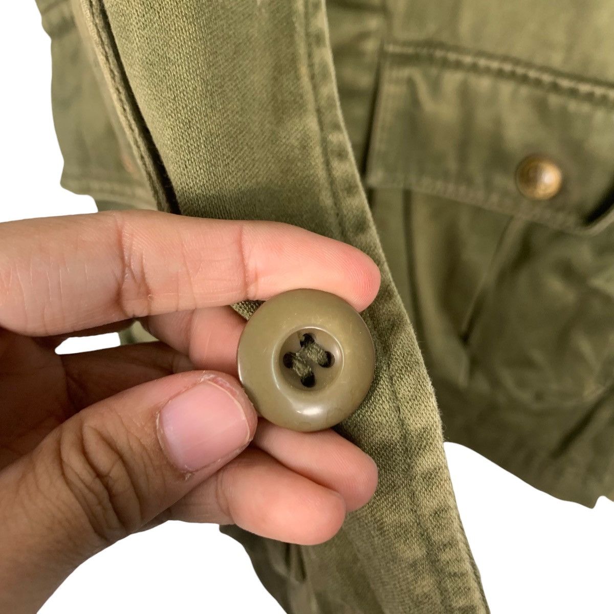 If Six Was Nine SLY Military Olive Green Chore Jacket #1806-C16 Size XXS / US 00 / IT 34 - 14 Thumbnail
