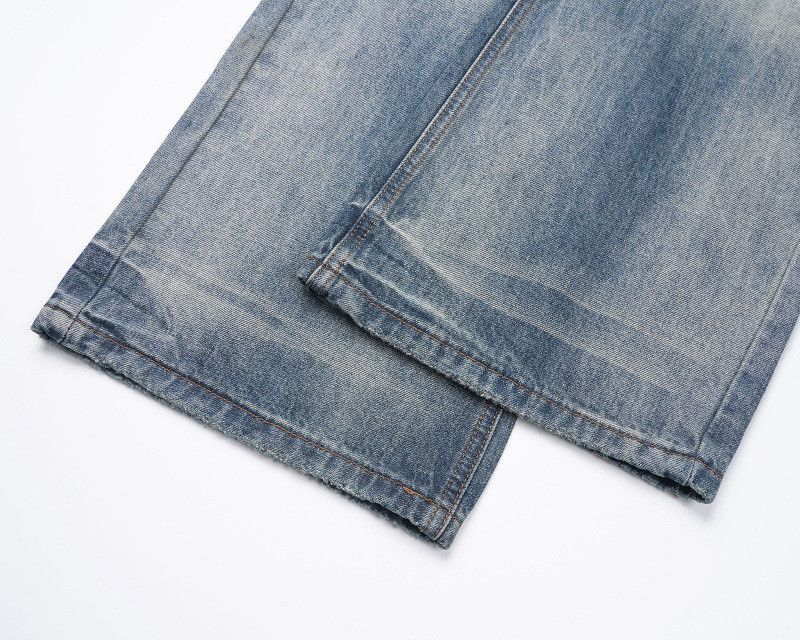 Vintage Street button straight distressed gradient vintage jeans Size US 32 / EU 48 - 4 Thumbnail