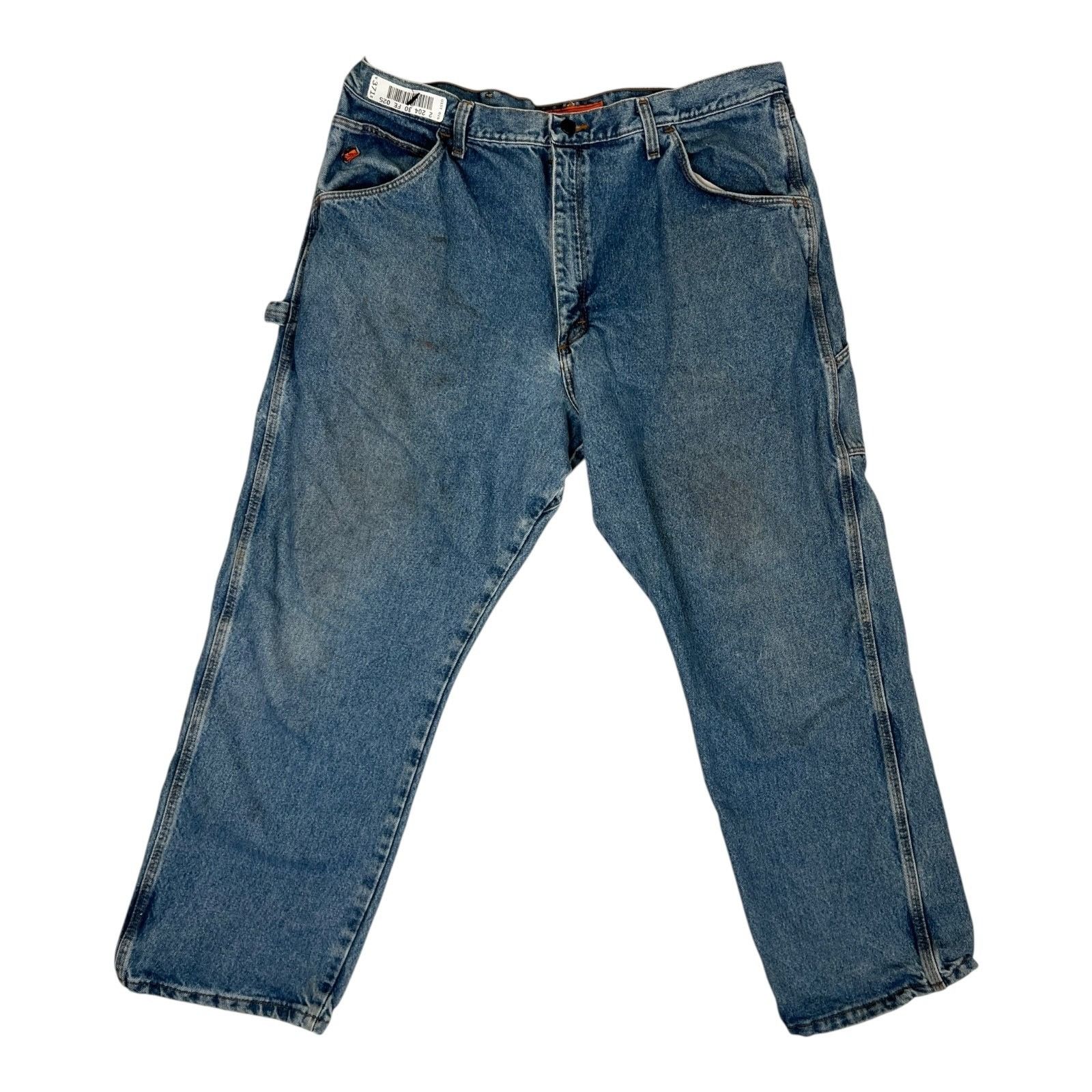 Wrangler Wrangler FR Riggs Jeans Mens 40x30 Blue Carpenter Denim Work Size US 40 / EU 56 - 1 Thumbnail
