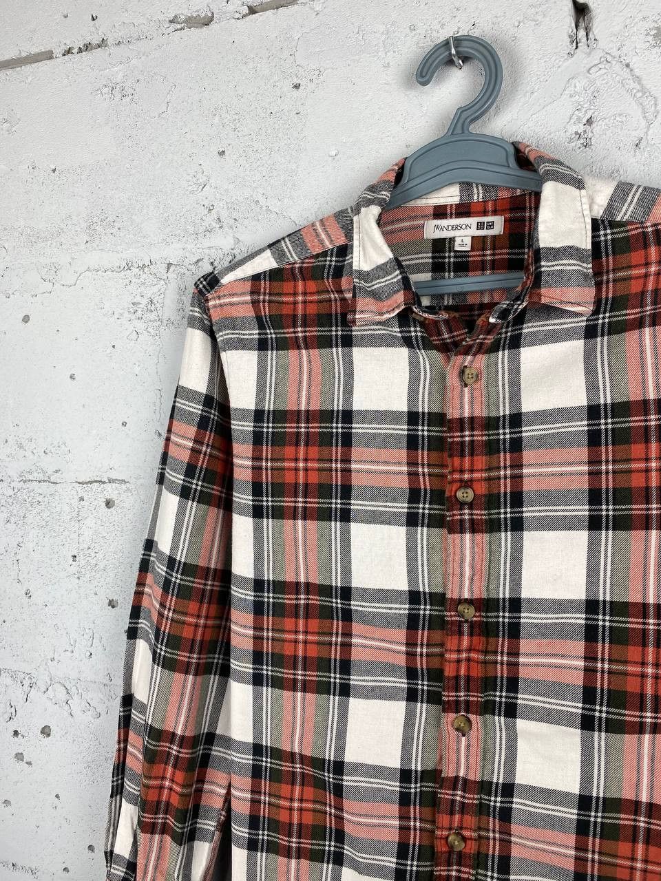 JW Anderson × Japanese Brand × Uniqlo Casual J.W. Anderson Uniqlo Plaid Flannel Shirt Size US L / EU 52-54 / 3 - 2 Thumbnail
