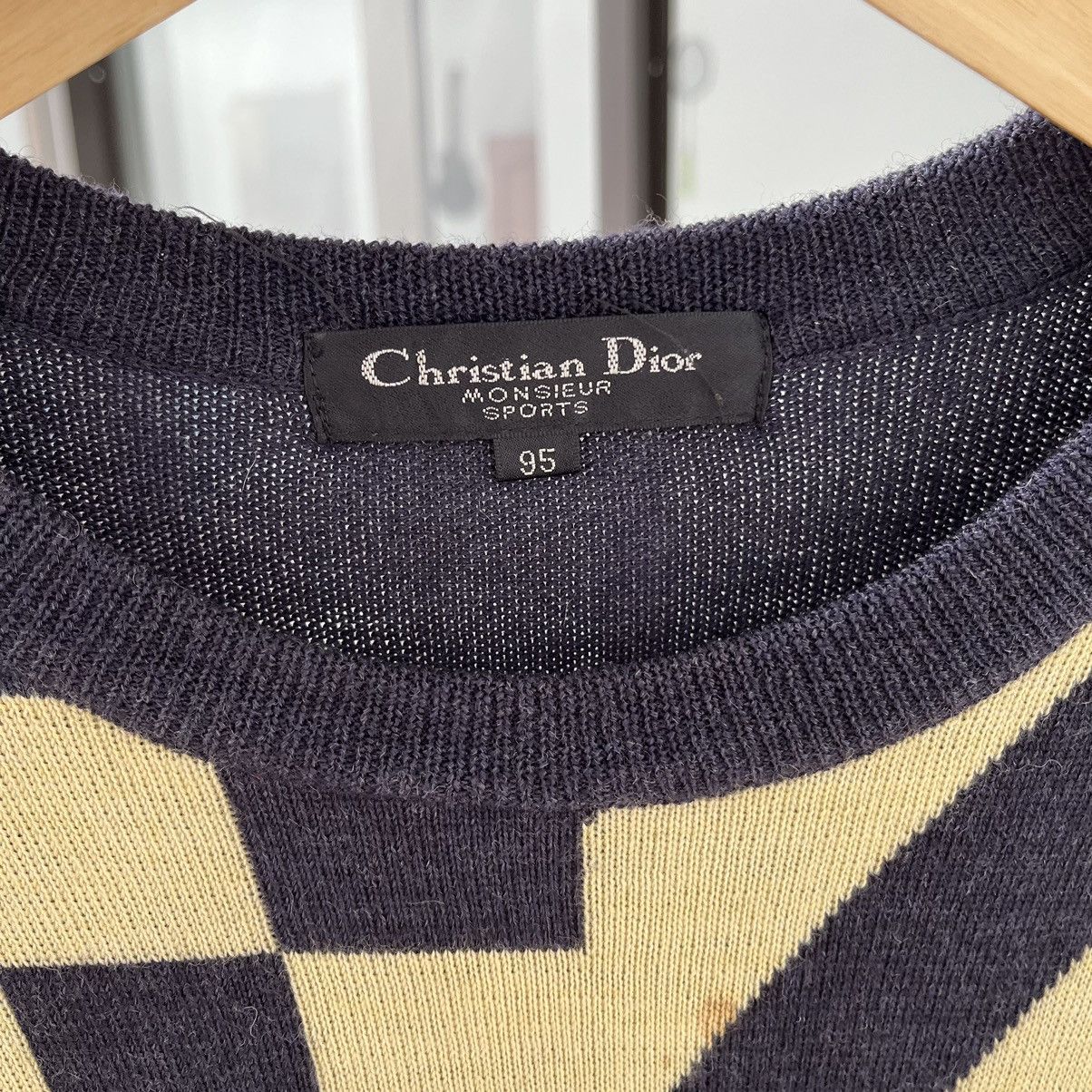 Christian Dior Monsieur Rare Christian Dior Sports Knitwear Chekered Size US M / EU 48-50 / 2 - 5 Thumbnail