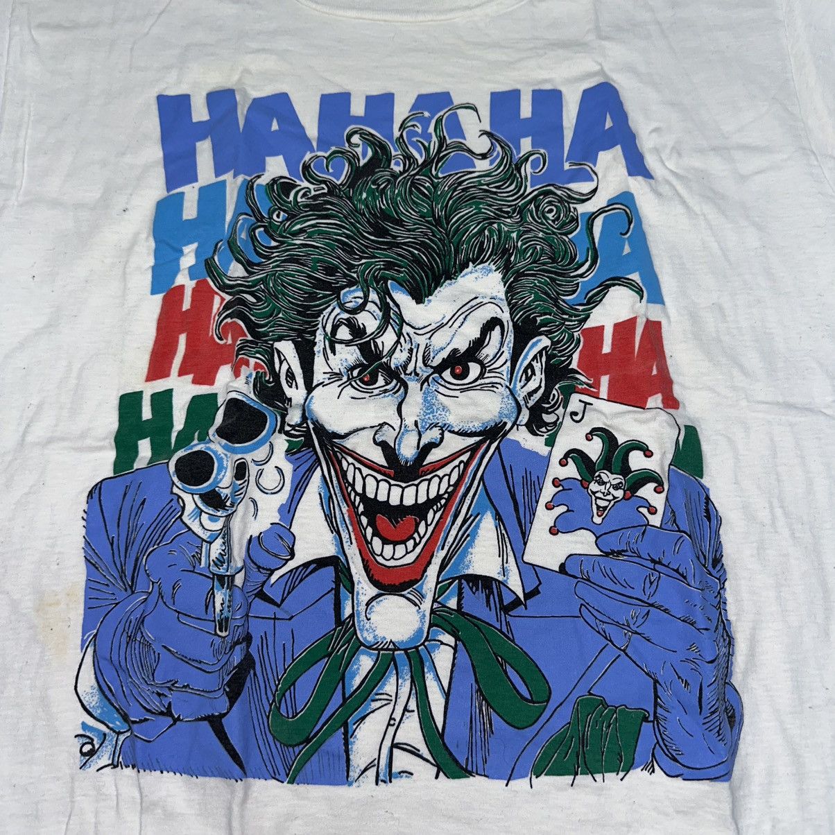 Vintage Vintage Joker Batman 80s T-shirt Size US XL / EU 56 / 4 - 2 Thumbnail
