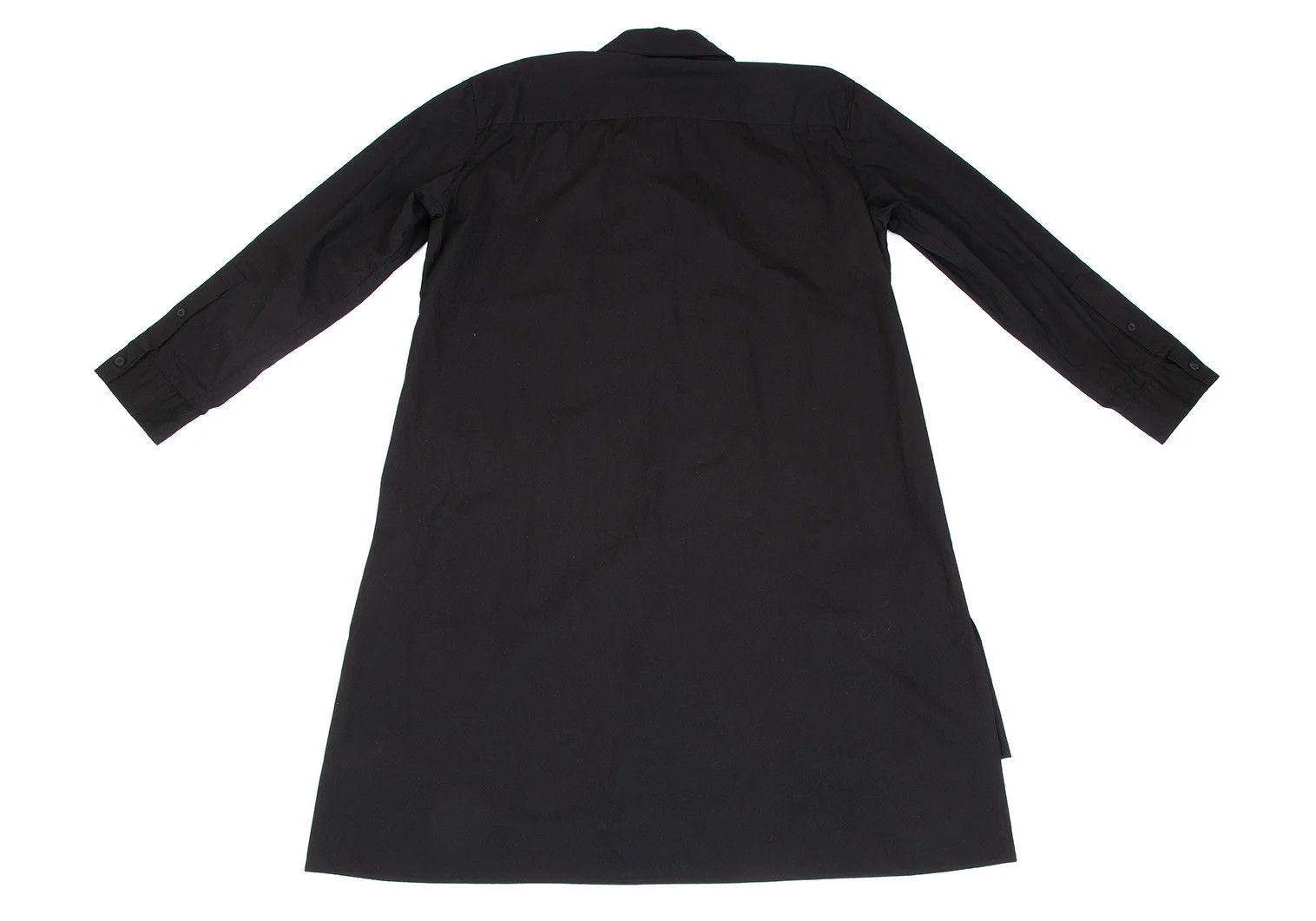 Yohji Yamamoto Double Color Cotton Long Shirt Black 3 Size US L / EU 52-54 / 3 - 11 Thumbnail