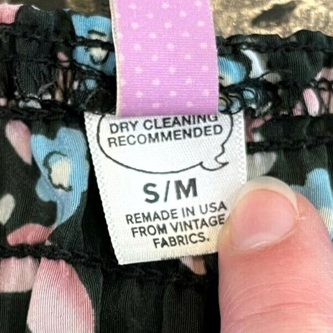 Vintage Urban renewal Dress S Black Mini Floral Smocked Strapless Casual Womens Size S / US 4 / IT 40 - 5 Thumbnail