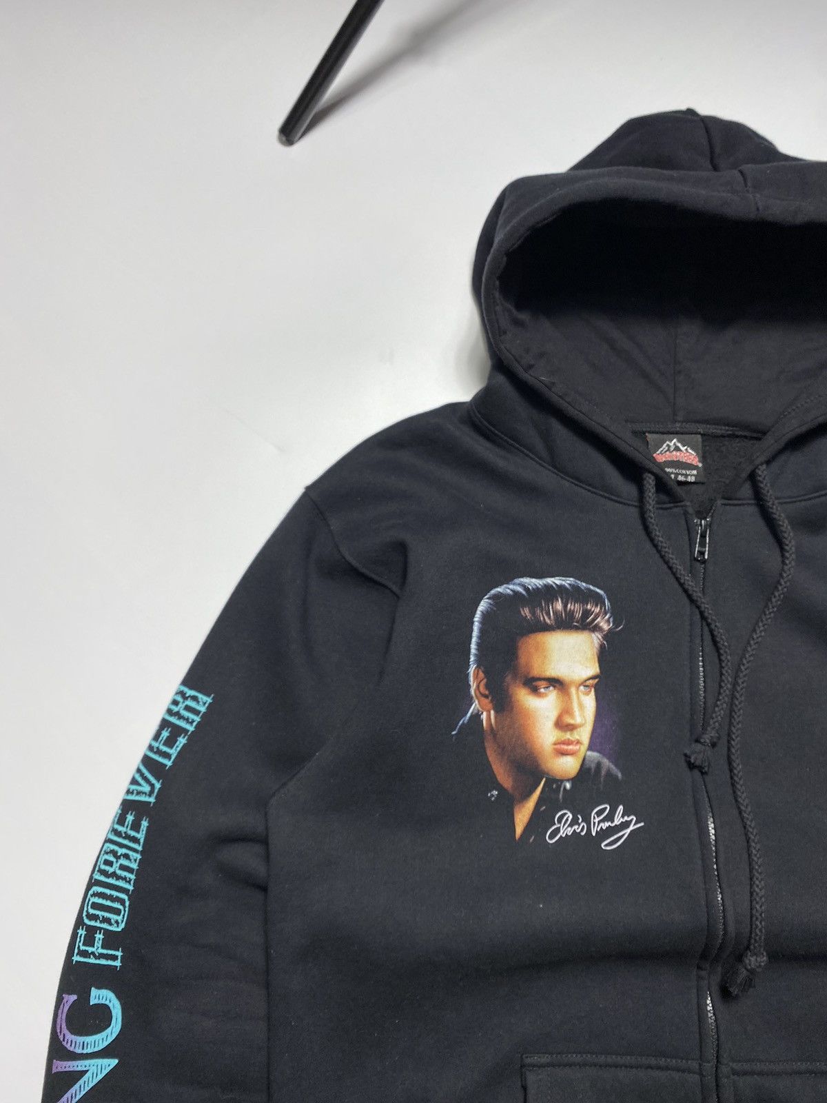 Band Tees × Vintage Vintage 90s Elvis Presley King Forever oversized hoodie Size US XL / EU 56 / 4 - 9 Thumbnail