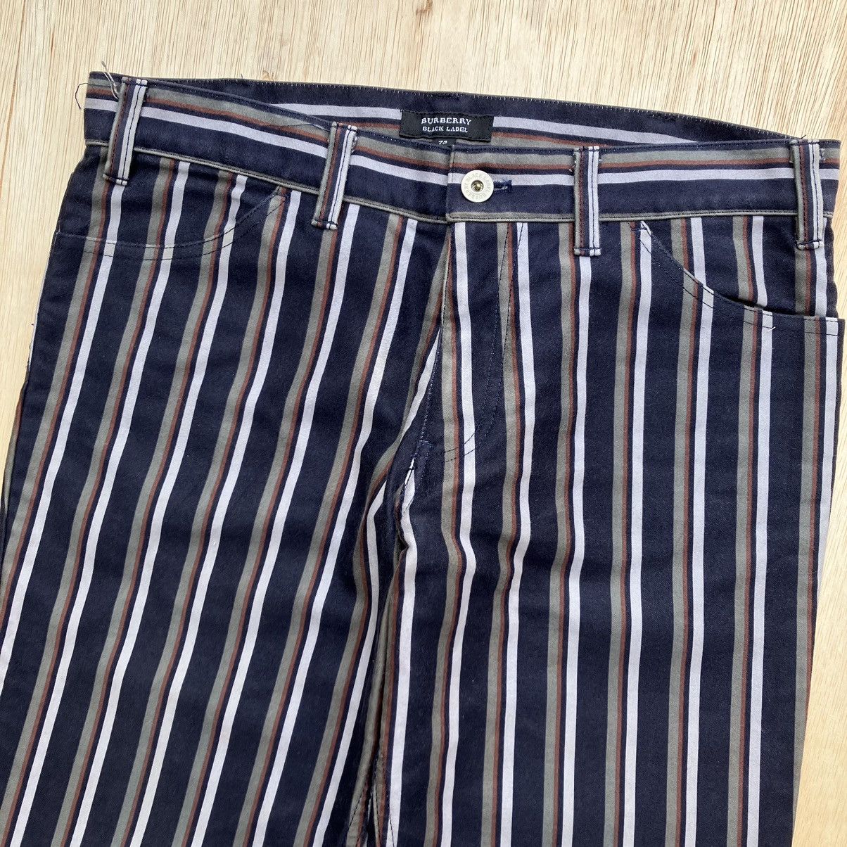 Black Label × Burberry × English Factory BURBERRY BLACK LABEL STRIPES LONG PANTS Size 30" / US 8 / IT 44 - 1 Thumbnail
