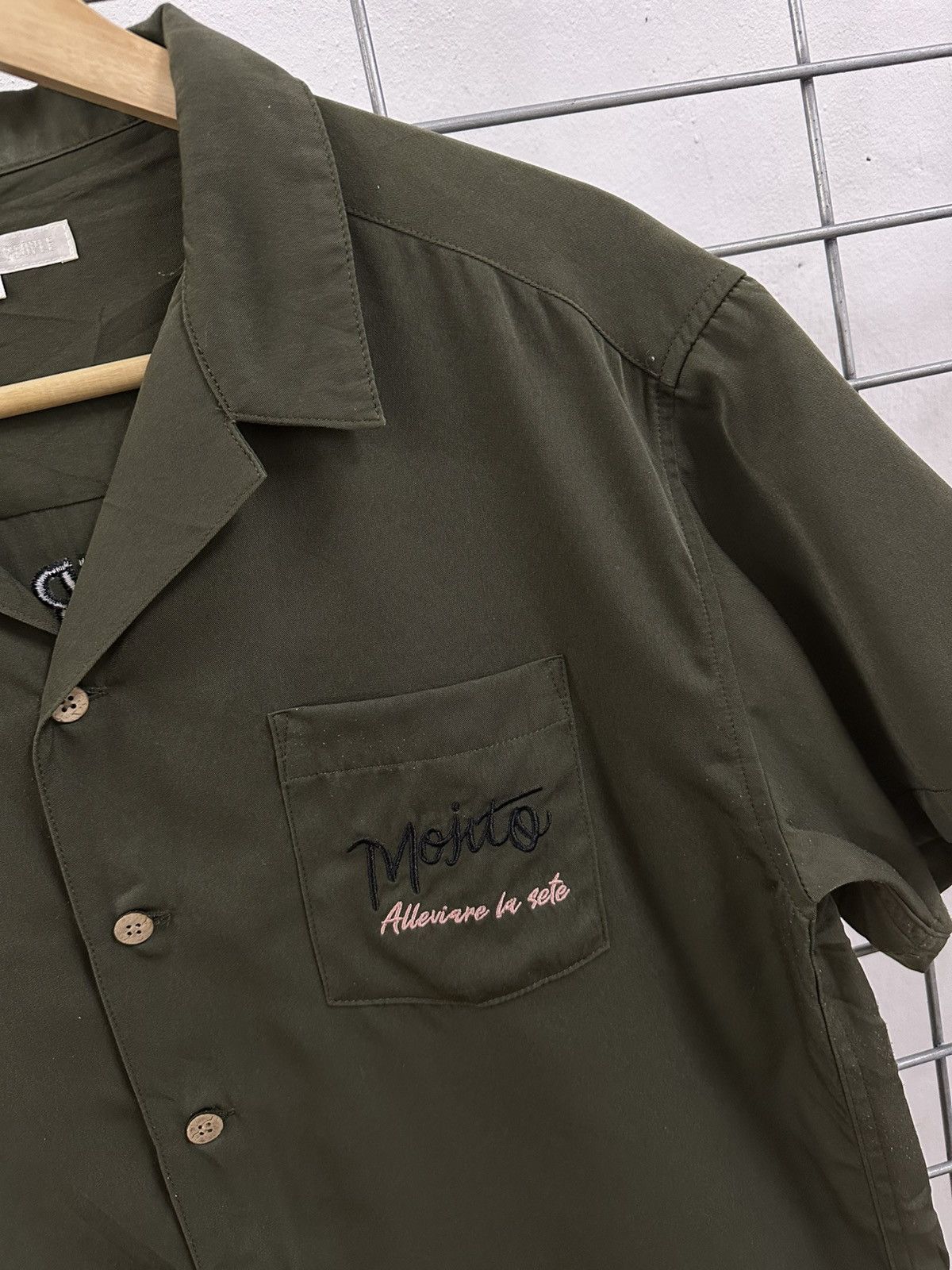 Japanese Brand Power To The People Sukajan Crop Top Open Collar Shirt Size M / US 6-8 / IT 42-44 - 5 Thumbnail