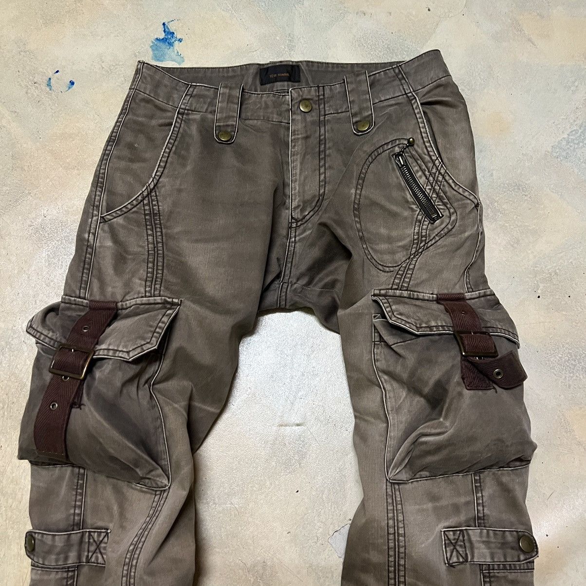 Tete Homme Tete Homme Issey Miyake Multipockets Cargo Pants Size US 29 - 3 Thumbnail