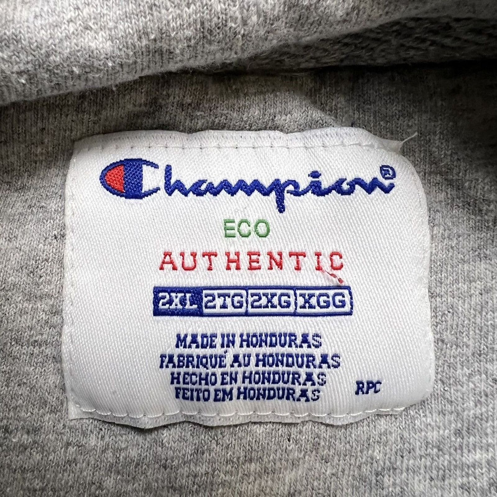 Champion × Vintage Champion Hoodie Authentic Distress Pullover Hood Sweatshirt Size US XXL / EU 58 / 5 - 8 Thumbnail