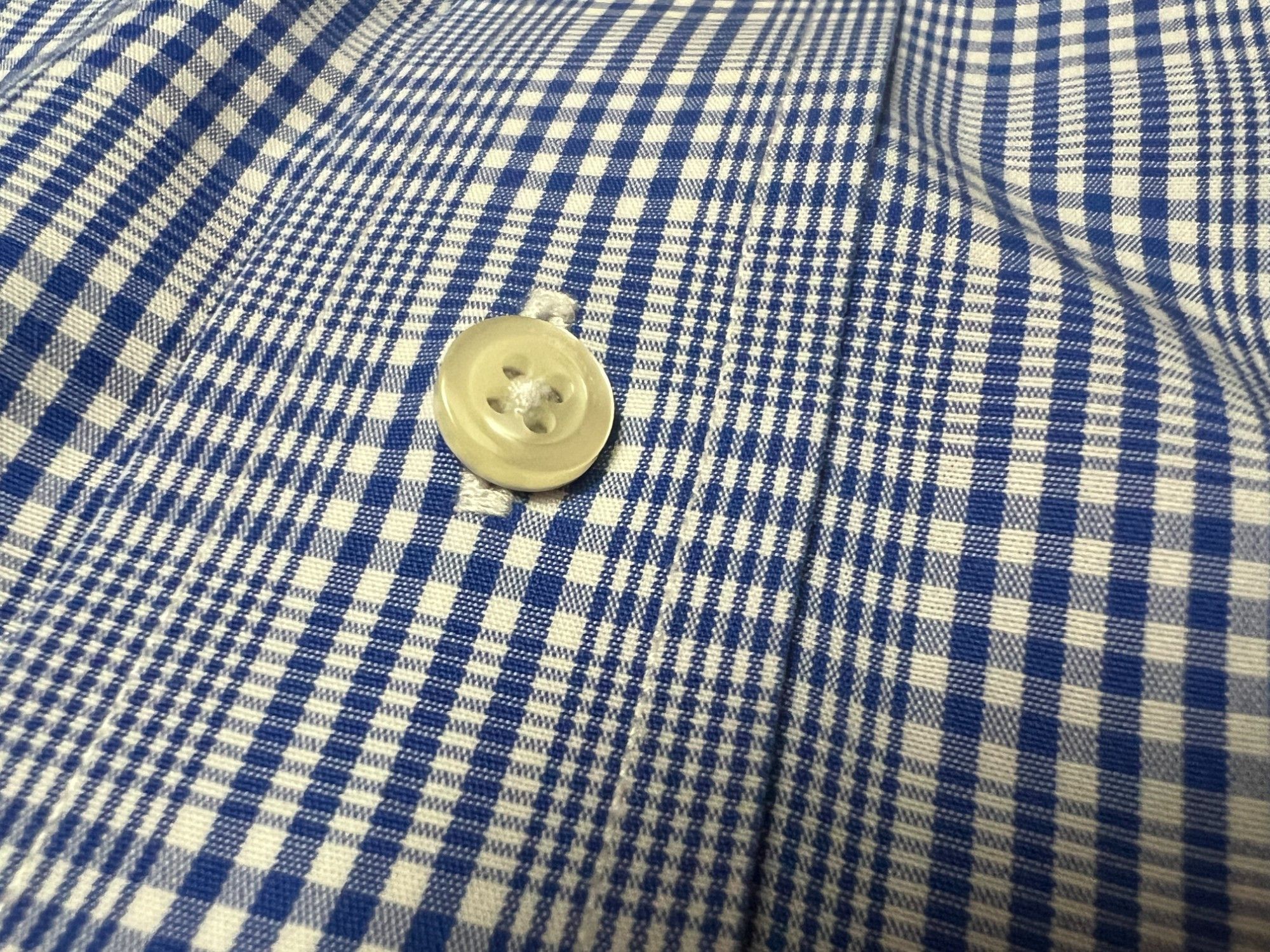 Brooks Brothers Brooks Brothers Regent Button Down Shirt 16-34 Blue Check Size US M / EU 48-50 / 2 - 7 Thumbnail