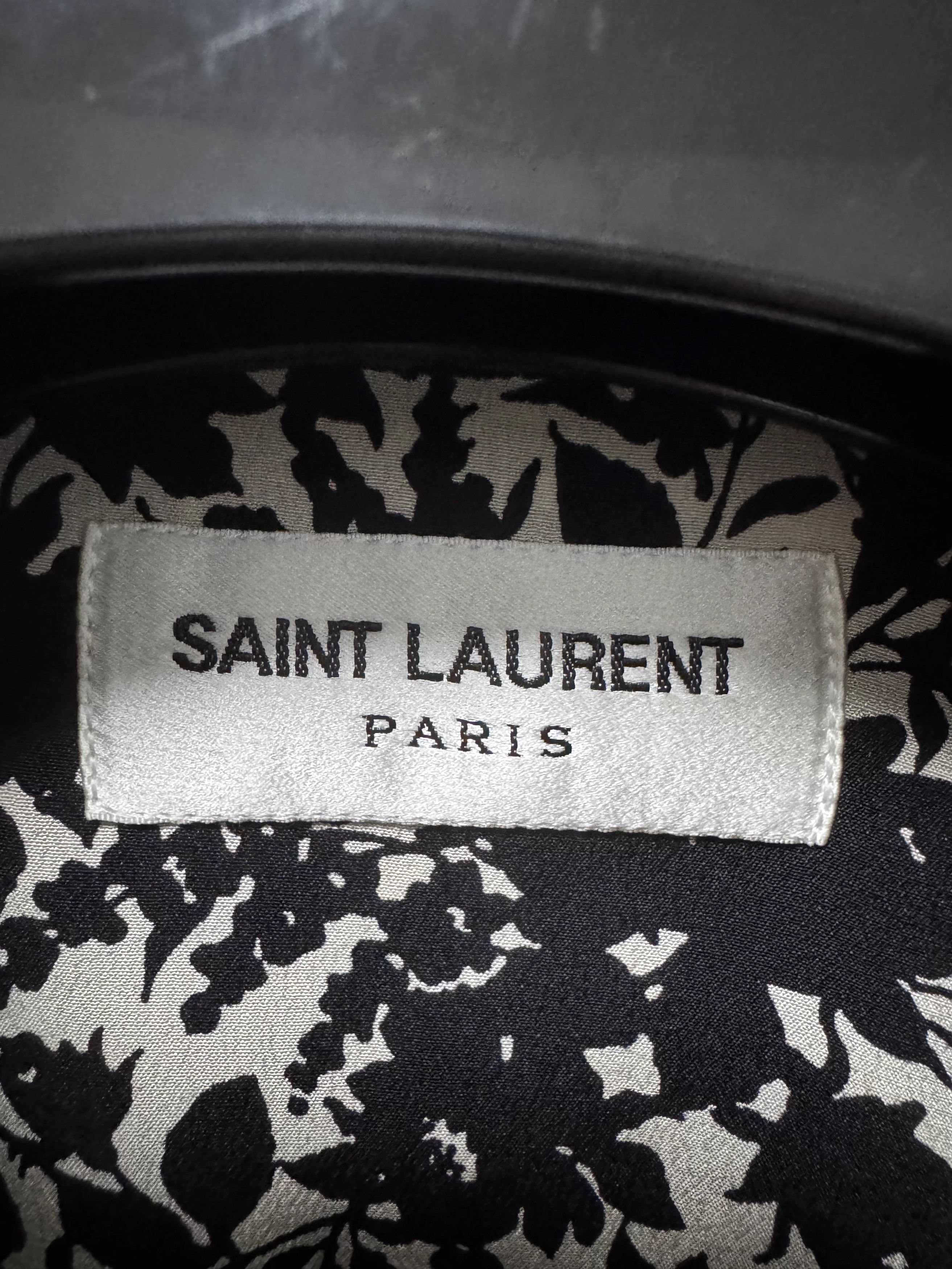 Saint Laurent Paris Saint Laurent Silk Artistic All-Over Floral Print Shirt Size US M / EU 48-50 / 2 - 6 Thumbnail